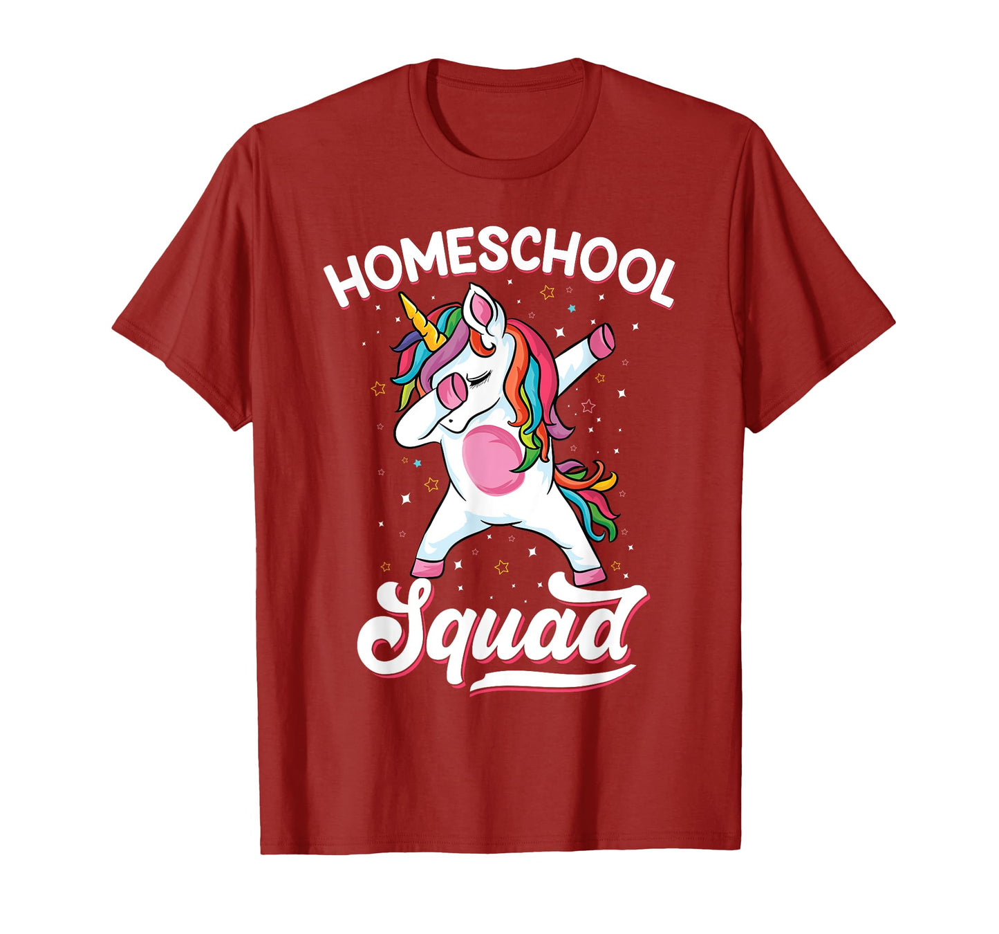 Magical cute Dabbing unicorn First Day Of School Homeschool T-Shirt