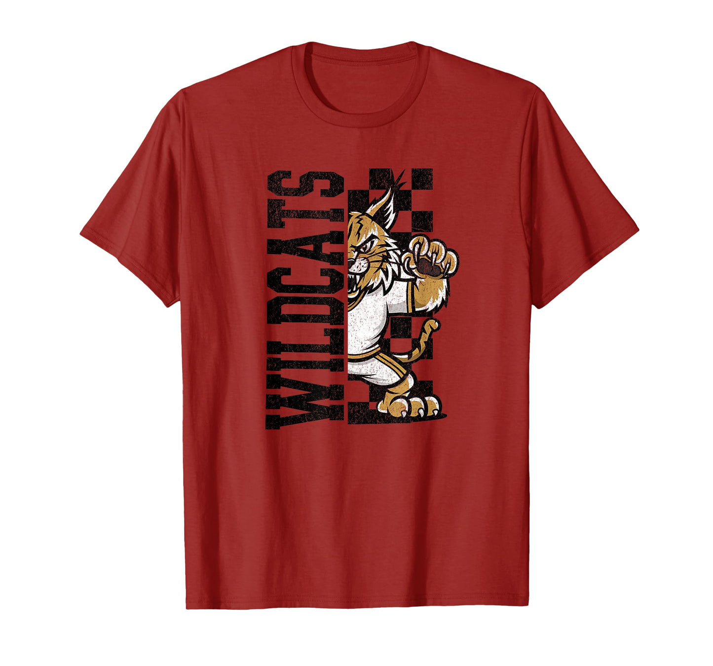 Wildcats Spirit High School Mascot Sports Team T-Shirt
