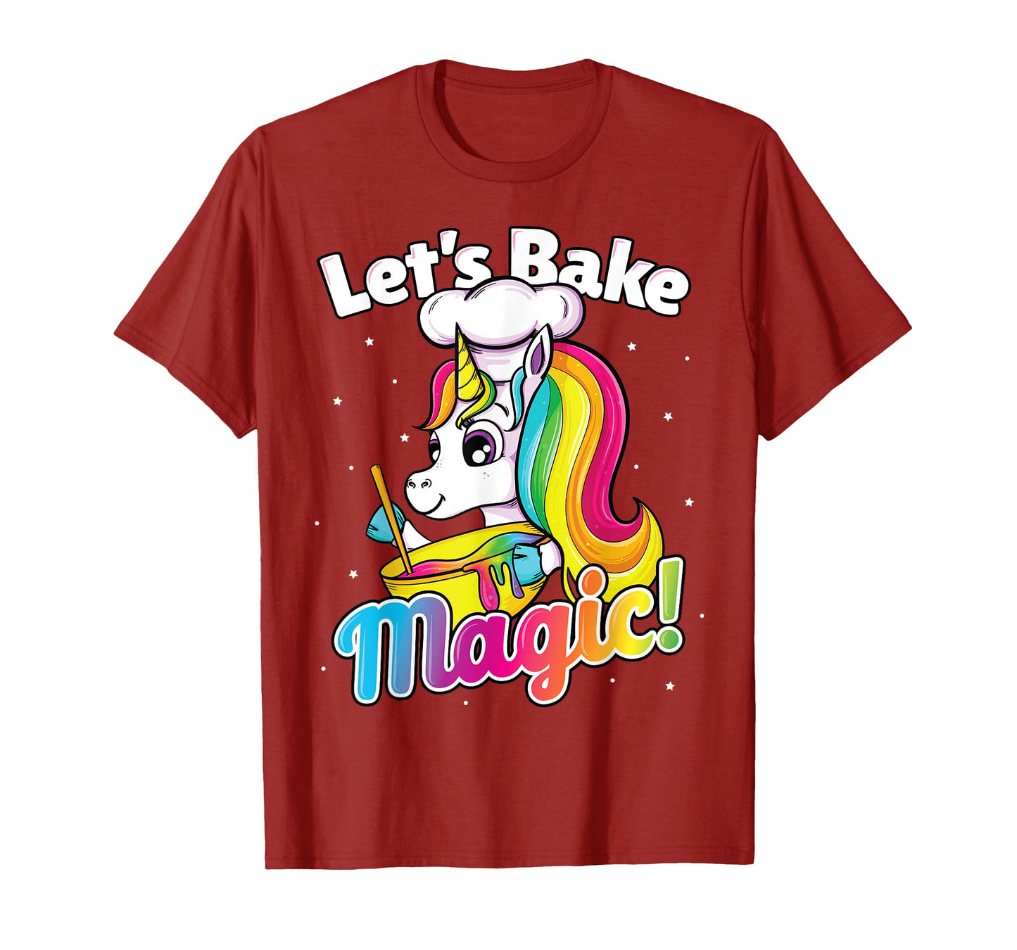 Unicorn Baking Shirt Rainbow Cupcake Cake Girl Gift Cook Kid T-Shirt