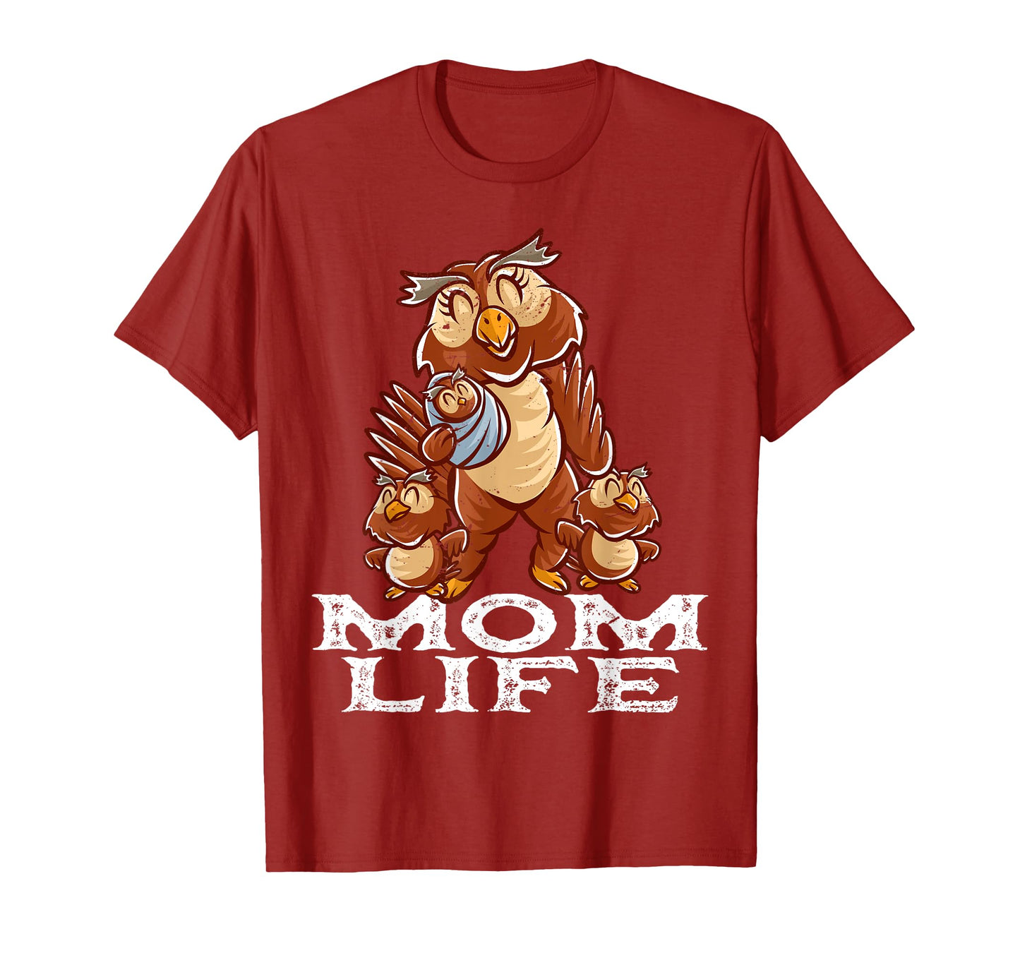 Owl Mama Mom Life Mommy Bird Mama Family Mother's Day T-Shirt