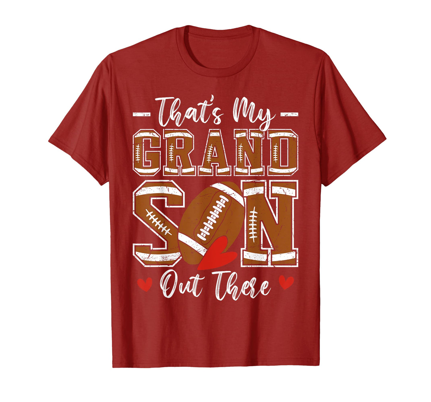 That's My Grandson Out There Funny Football Grandma T-Shirt