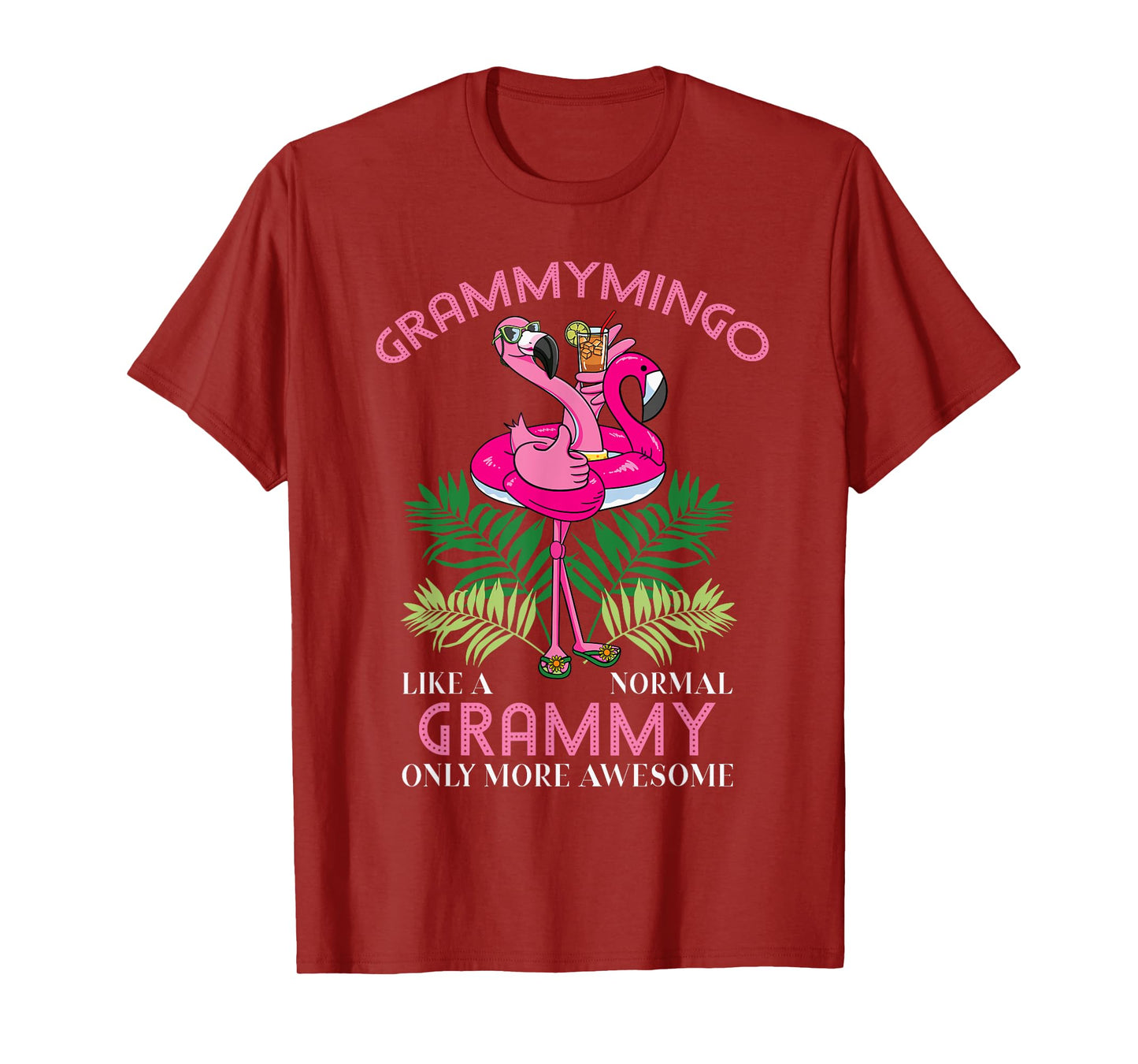 Grammymingo Grammy Flamingo Lover Grandma Grandmother Gramma T-Shirt