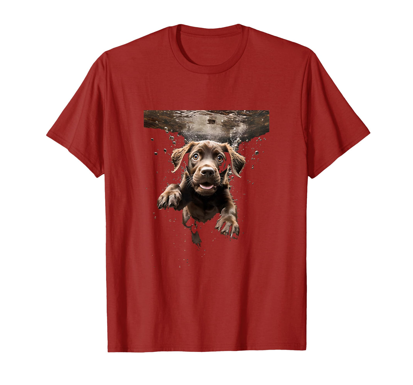Labrador Retriever Dog Diving Swimming Underwater T-Shirt