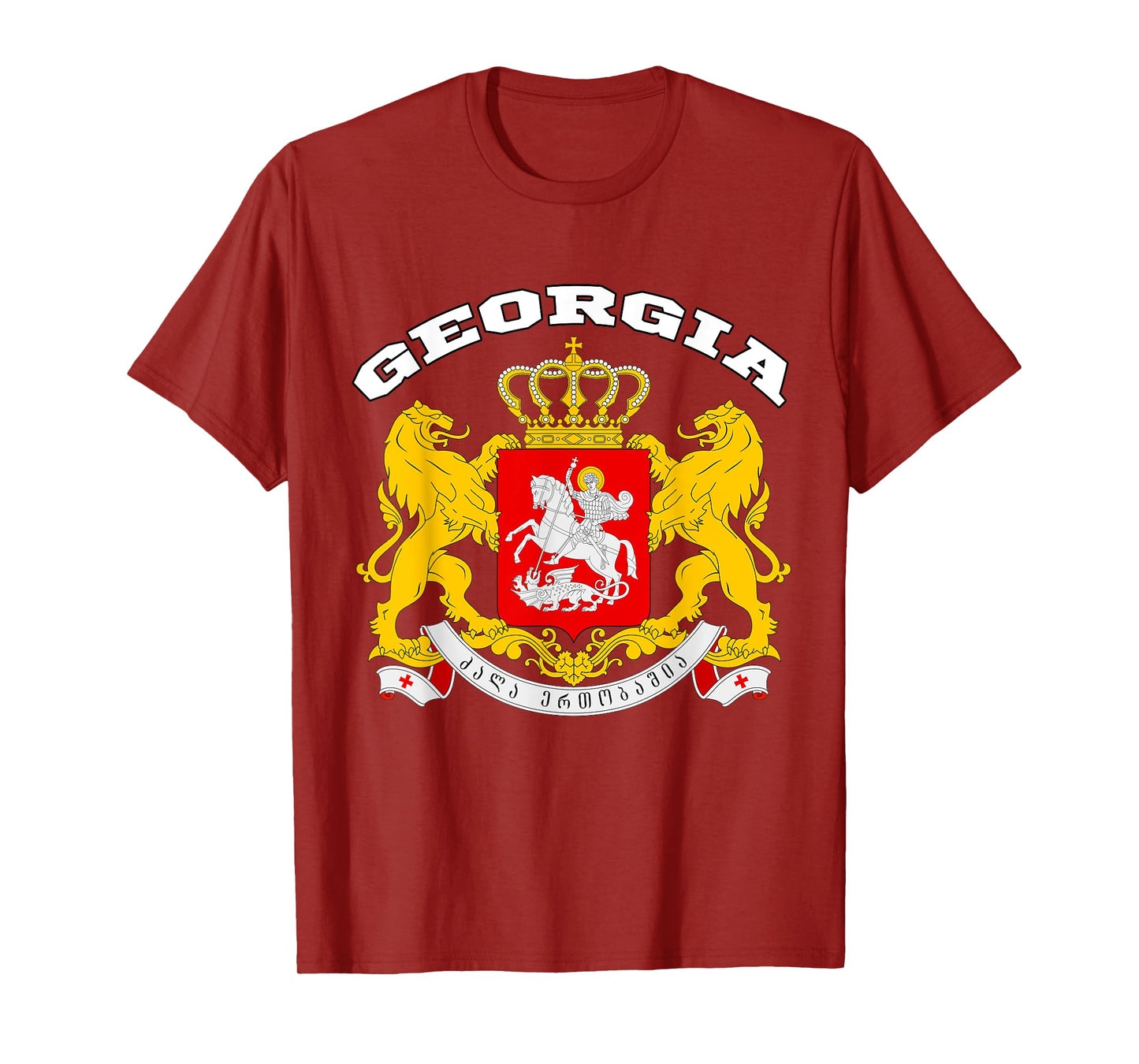 Georgia T-shirt Coat of arms Tee Flag Tbilisi Kutaisi T-Shirt