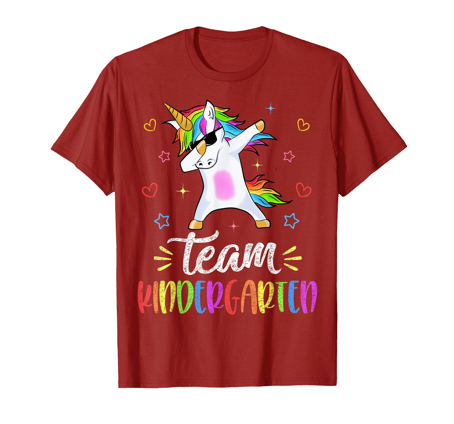 Team Kindergarten Unicorn Dab Teacher Back To School Gift T-Shirt