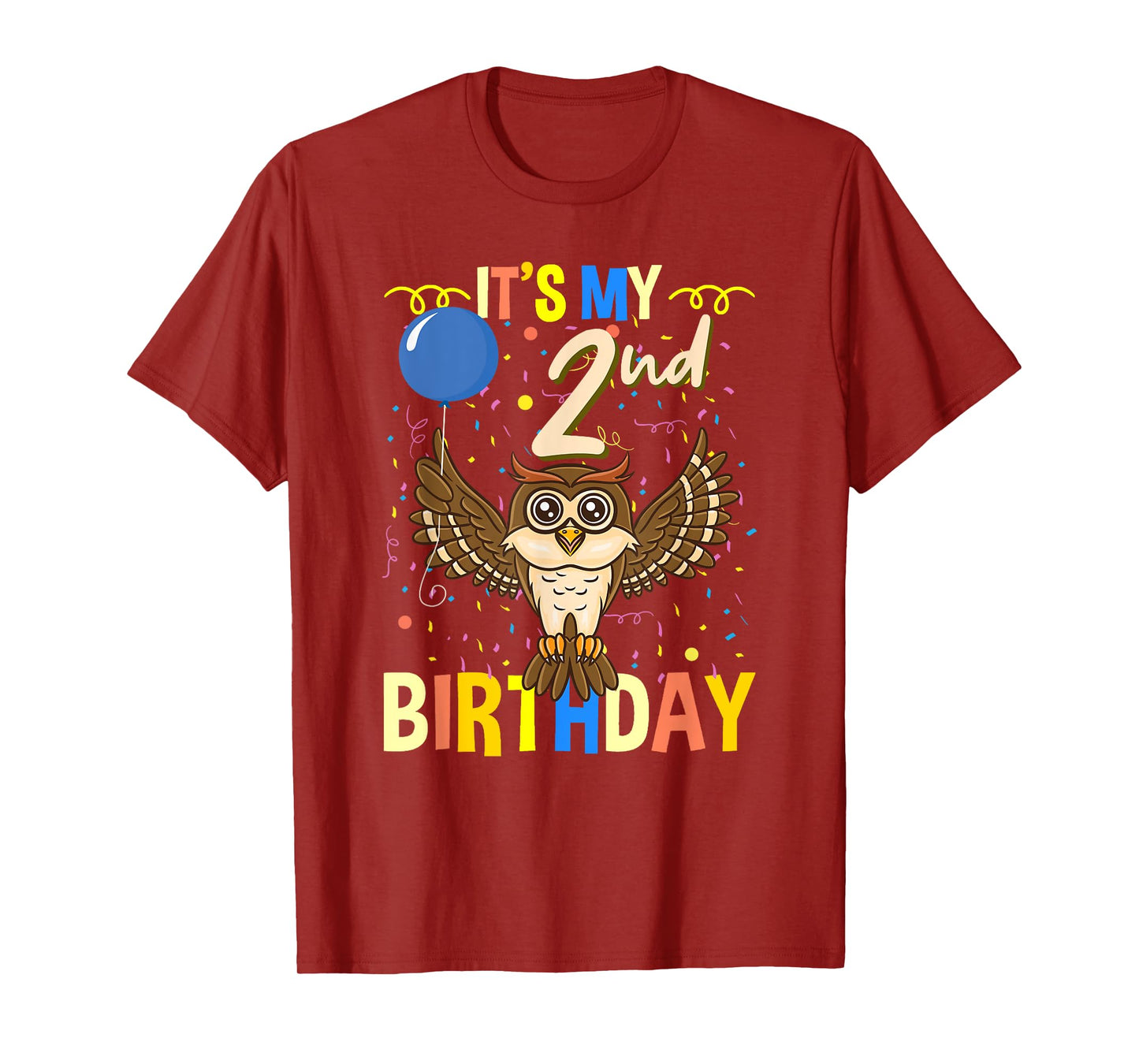Its My 2nd Birthday Owl Bird T-Shirt