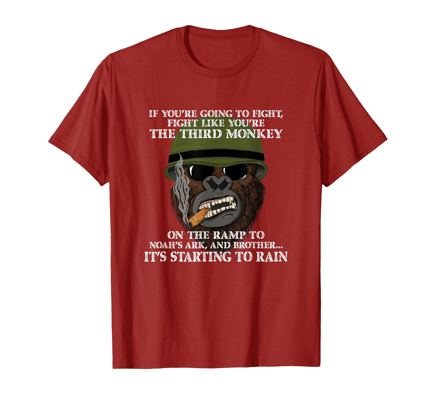 Fight Like the Third Monkey - Funny Boxing and MMA Meme T-Shirt