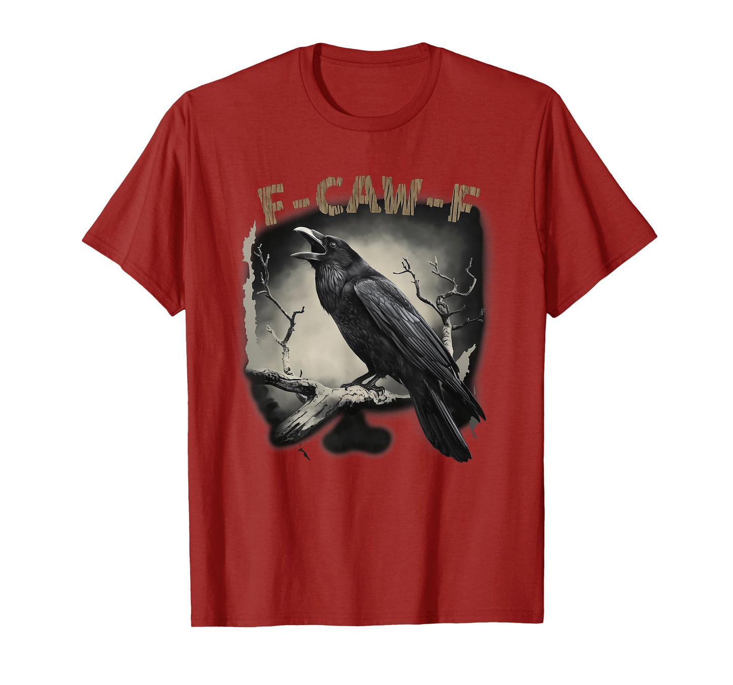 Black Crow, F-Caw-F Funny Black Bird T-Shirt