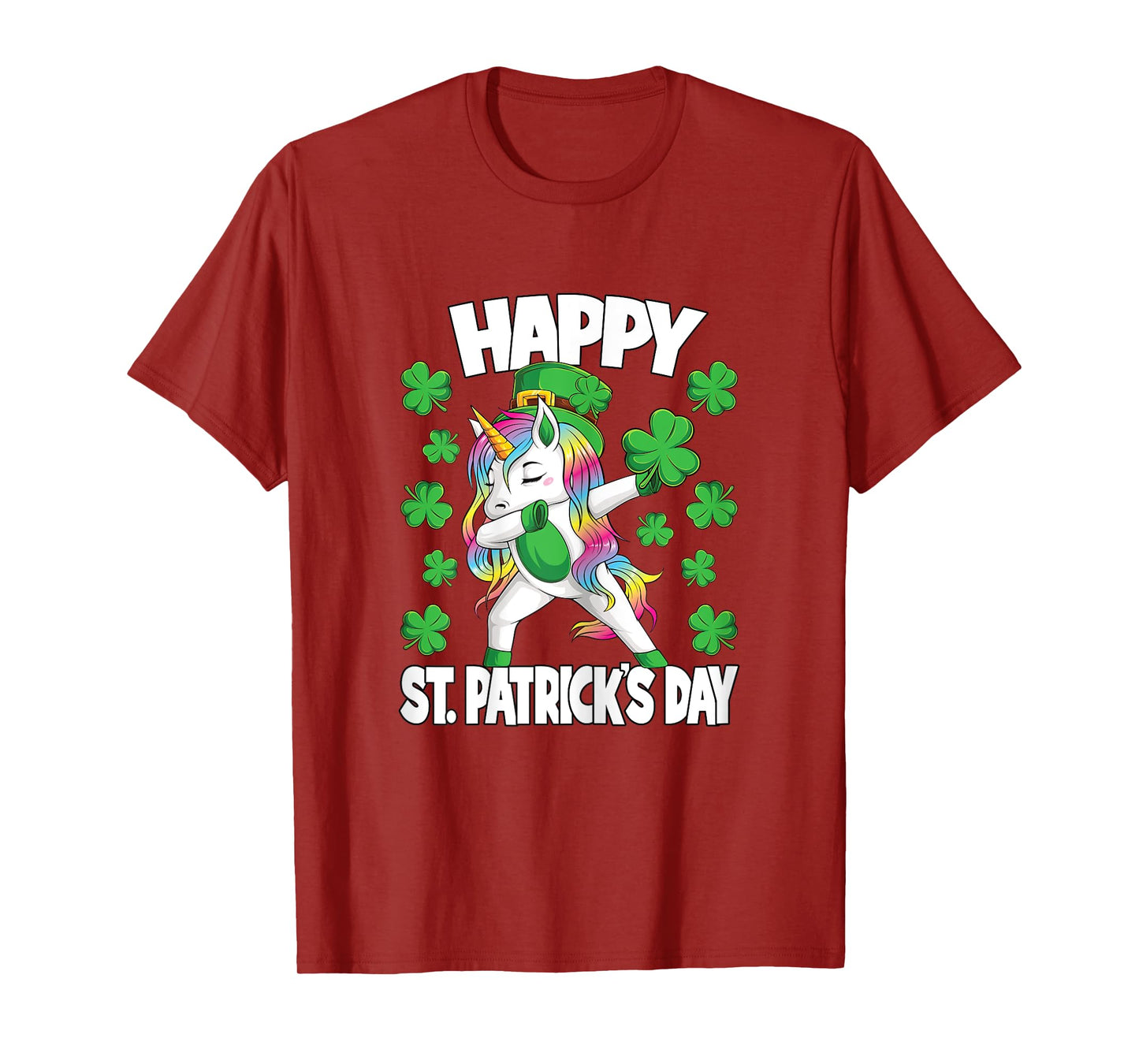 Happy St Patricks Day Irish Unicorn Lepricorn Girls Kids T-Shirt