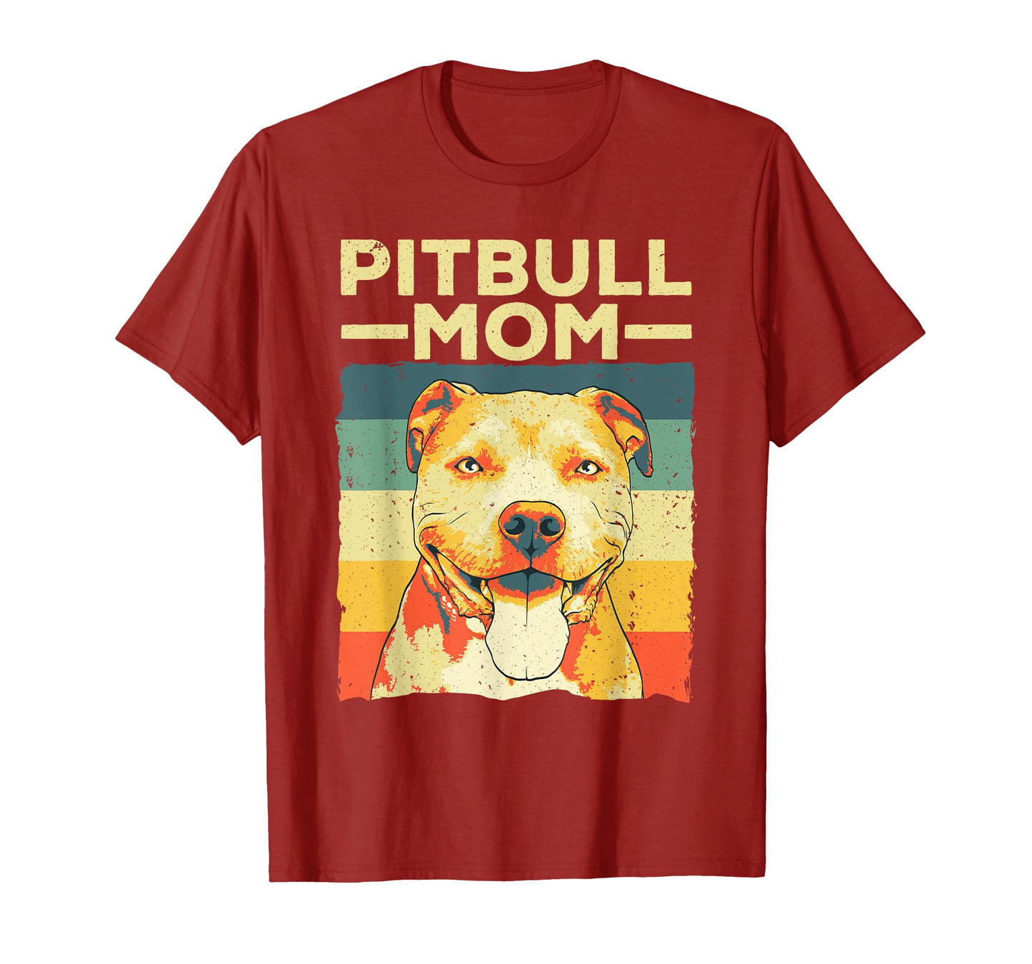 Cool Pitbull Mom For Women Girls Pitbull Owner Dog Lover T-Shirt