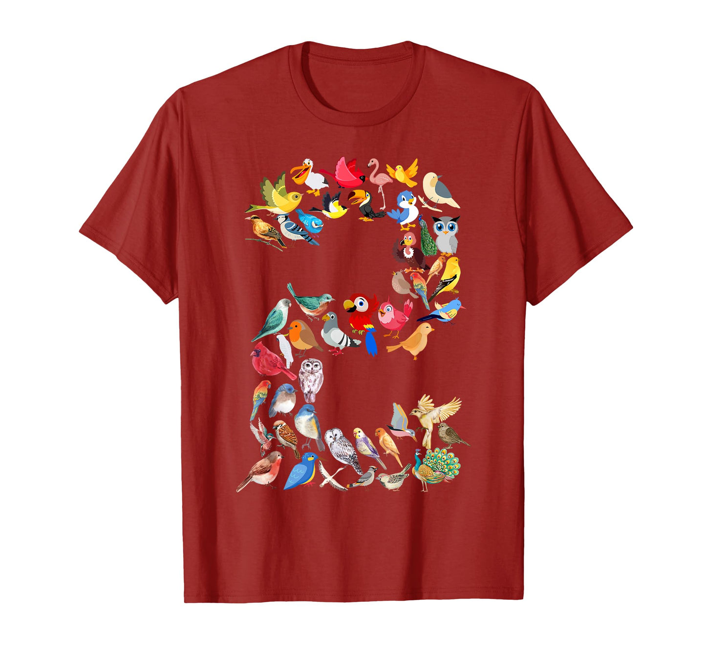 Toddler 2nd Birthday Birds Themed 2 Year Old Kids Bird Lover T-Shirt