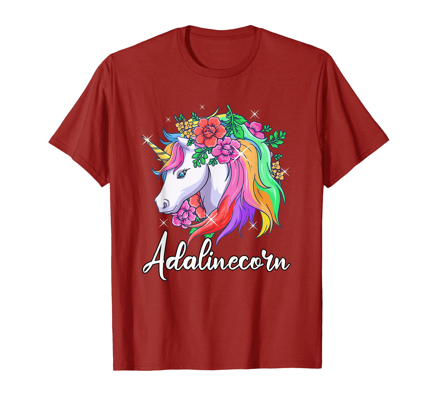 Cute Adalinecorn Personalized Name Unicorn Adaline T-Shirt