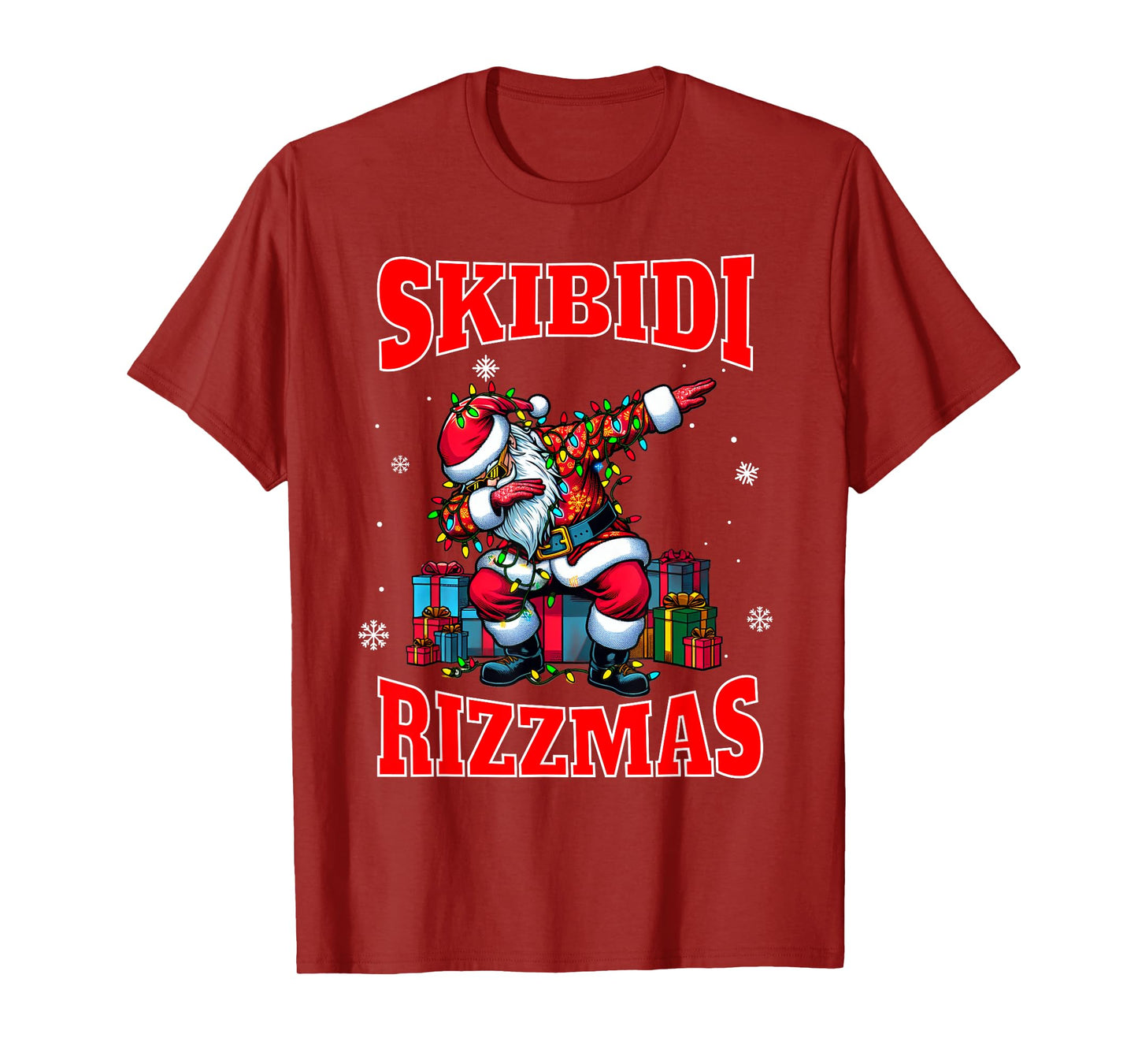 Skibidi Rizzmas Sigmas Funny Middle School Alpha Christmas T-Shirt