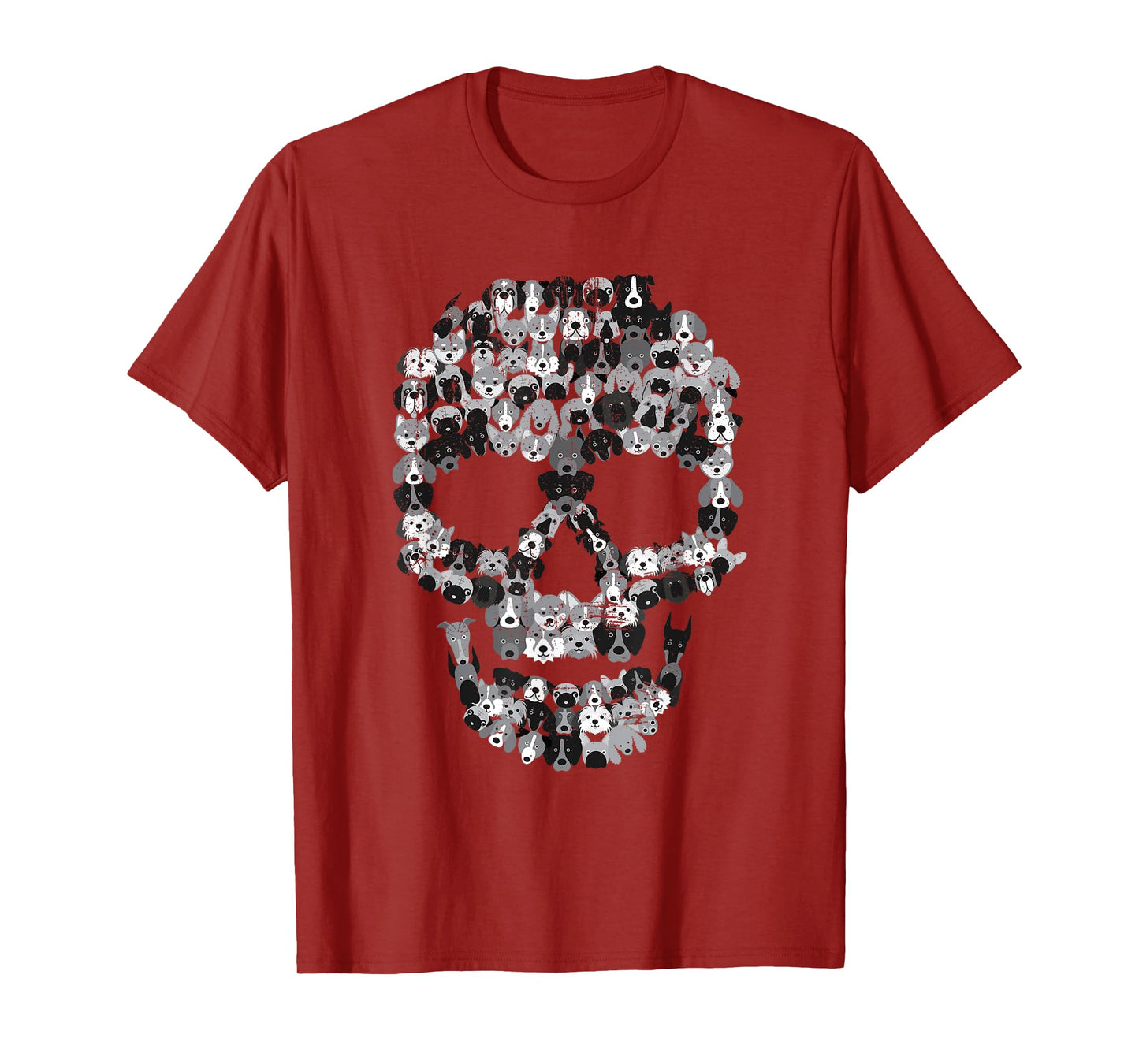 Dog Skull - Creepy Puppy Skeleton - Halloween Party Outfit T-Shirt for Men Women Kids