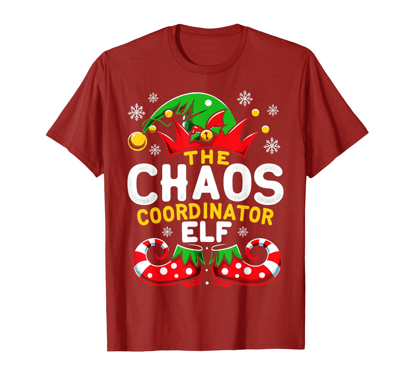 Christmas Chaos Coordinator Elf Xmas Family T-Shirt