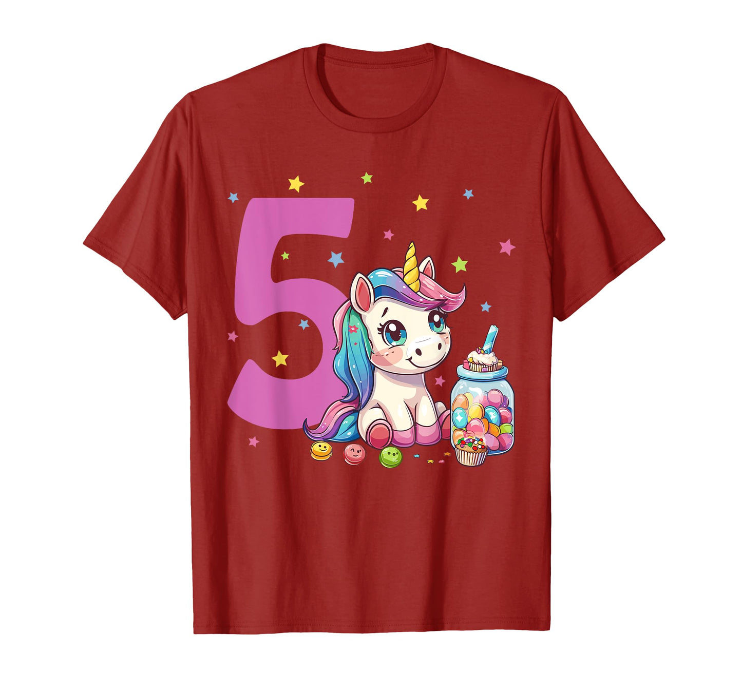Magical Unicorn 5th Birthday Celebration T-Shirt