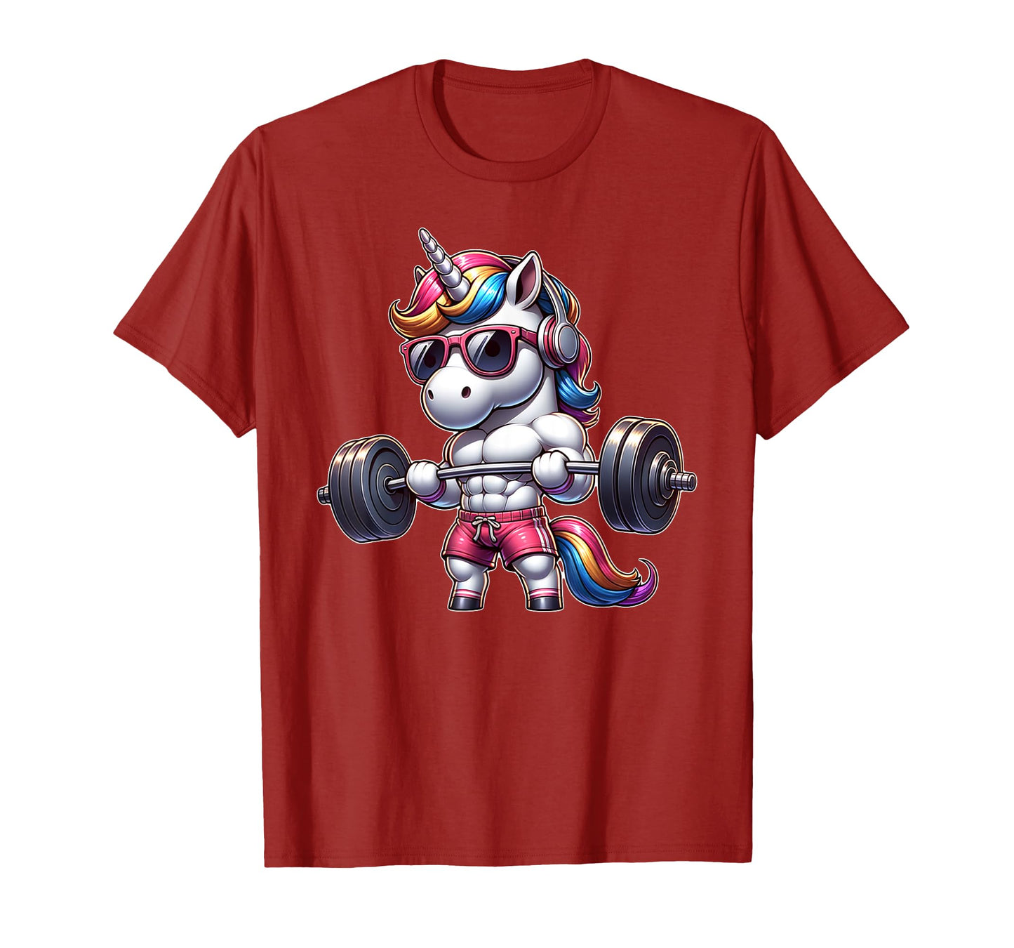 Unicorn Funny Gym Weightlifting Bodybuilder Fitness Workout T-Shirt