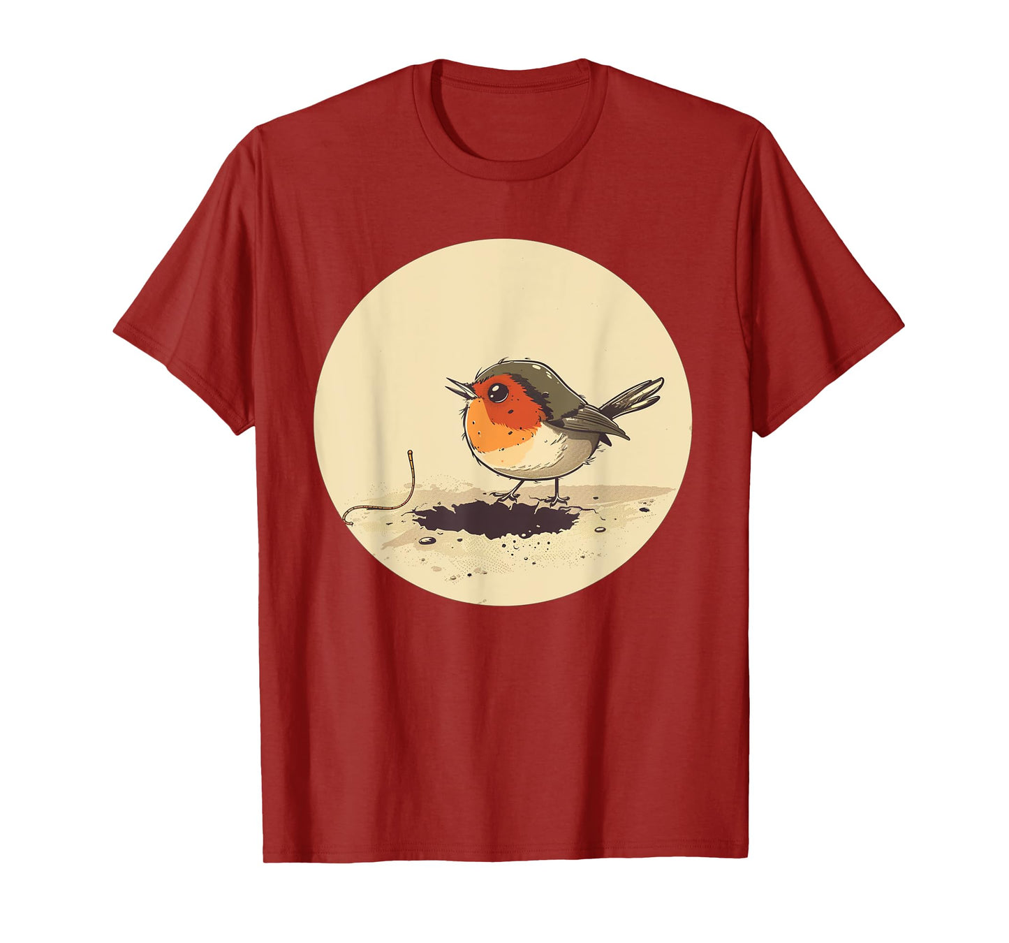 Early Bird with Worm Outfit for Robin and Birds Lovers T-Shirt