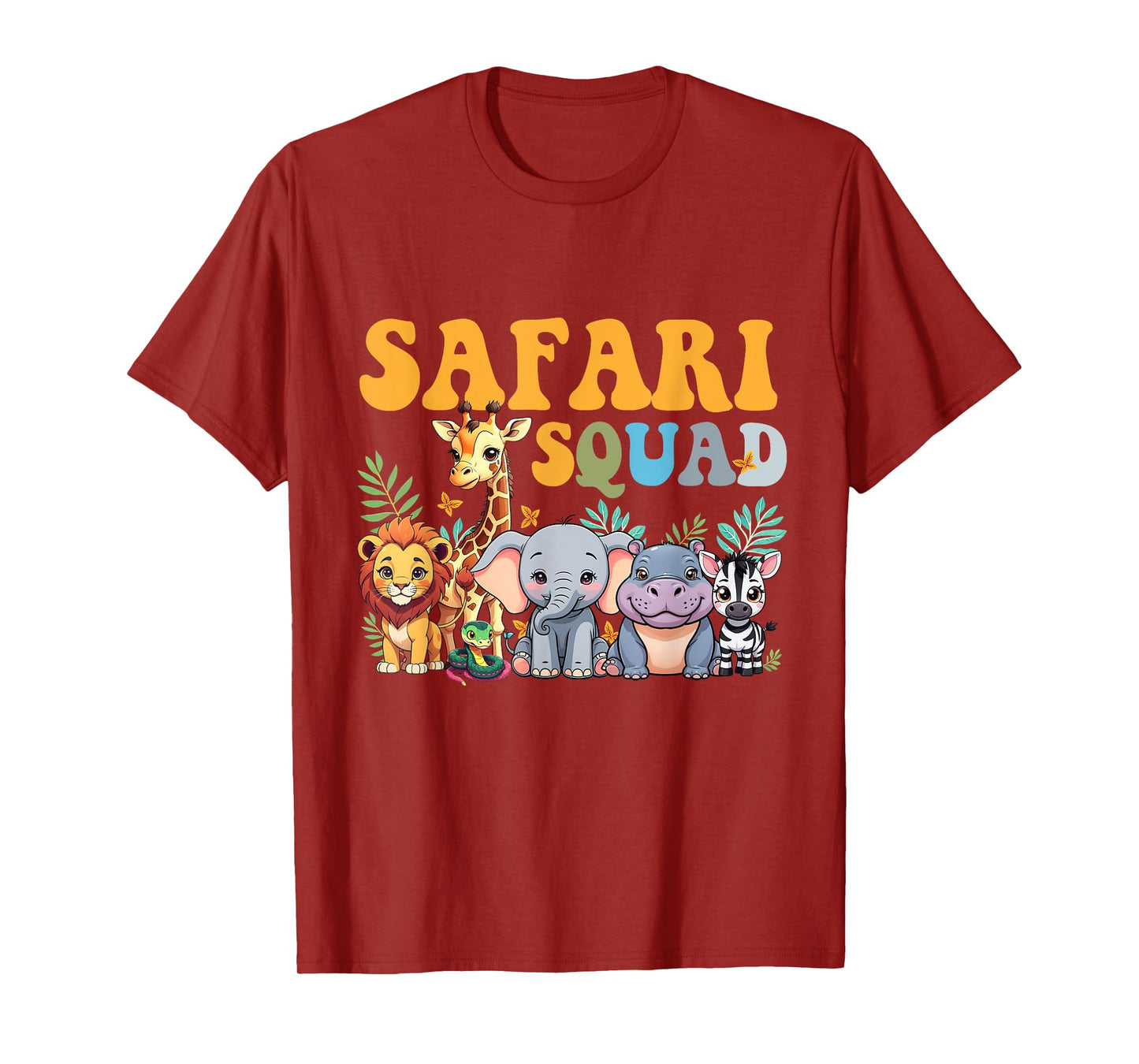 Safari Squad Zoo Jungle Animal Birthday Family Matching T-Shirt