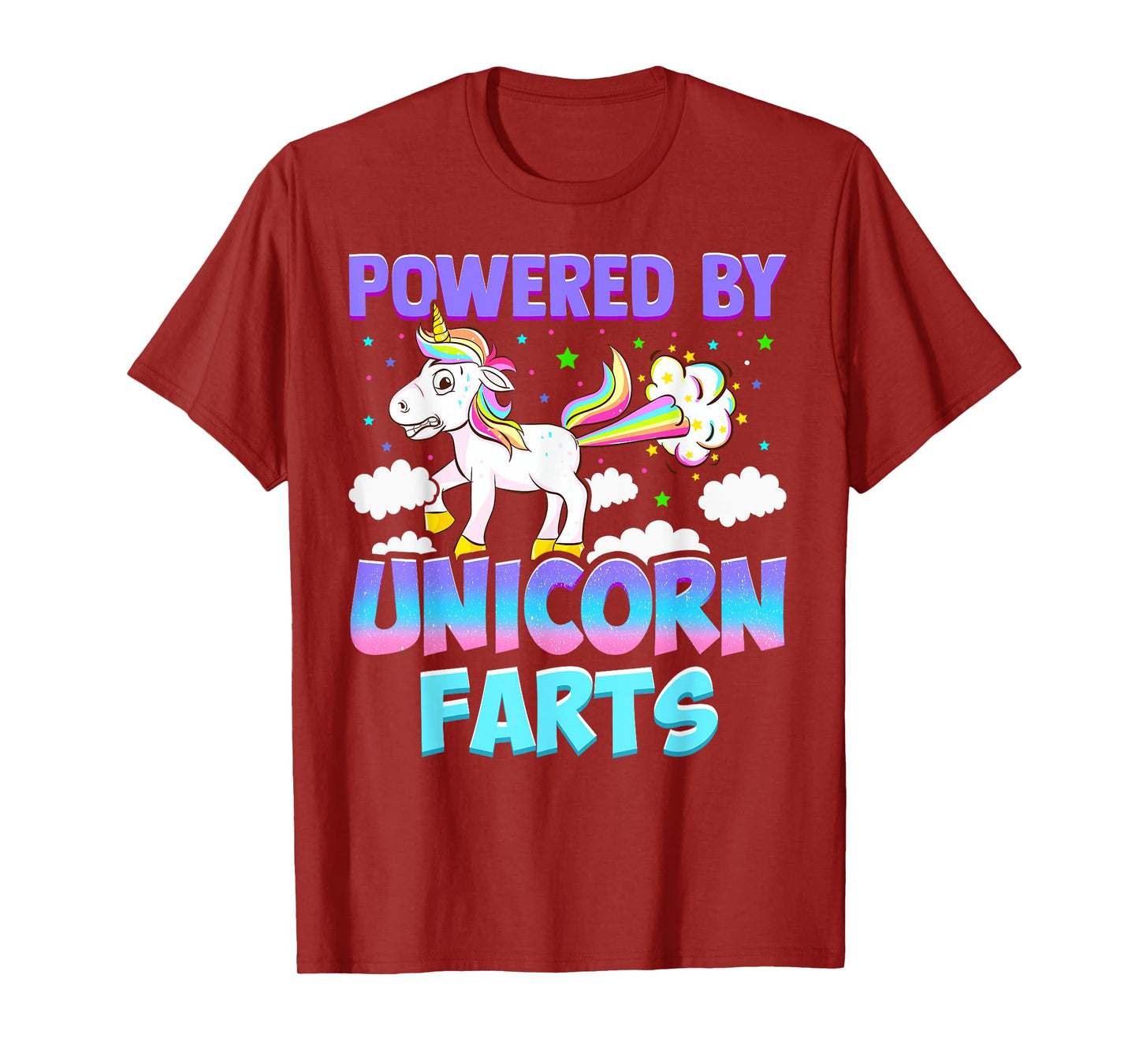 Powered by Unicorn Farts - Unicorn Gift T-Shirt