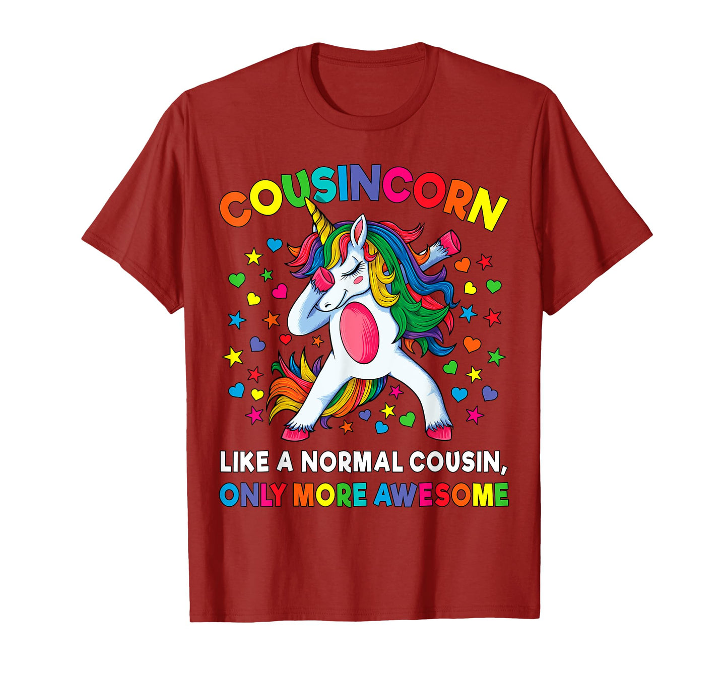 Cousincorn Like A Cousin Only Awesome Dabbing Unicorn T-Shirt