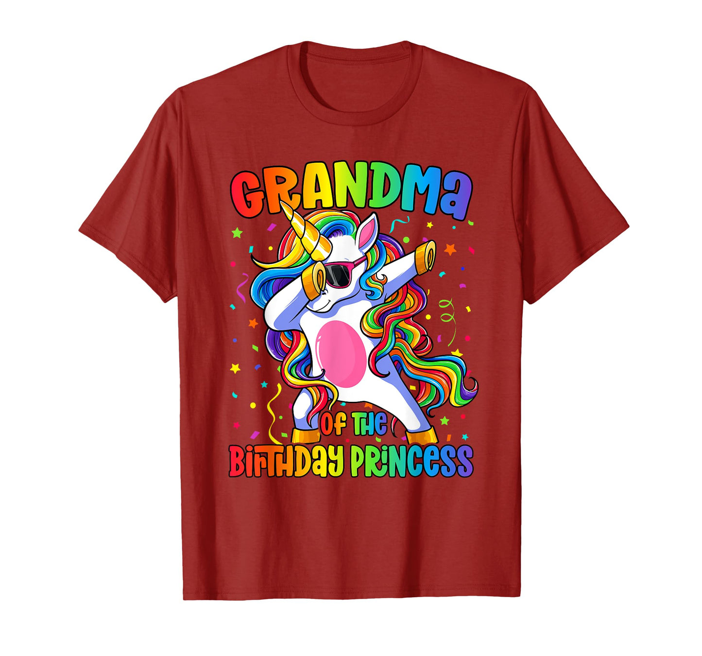 Grandma of the Birthday Princess Shirt Unicorn Grandma T-Shirt