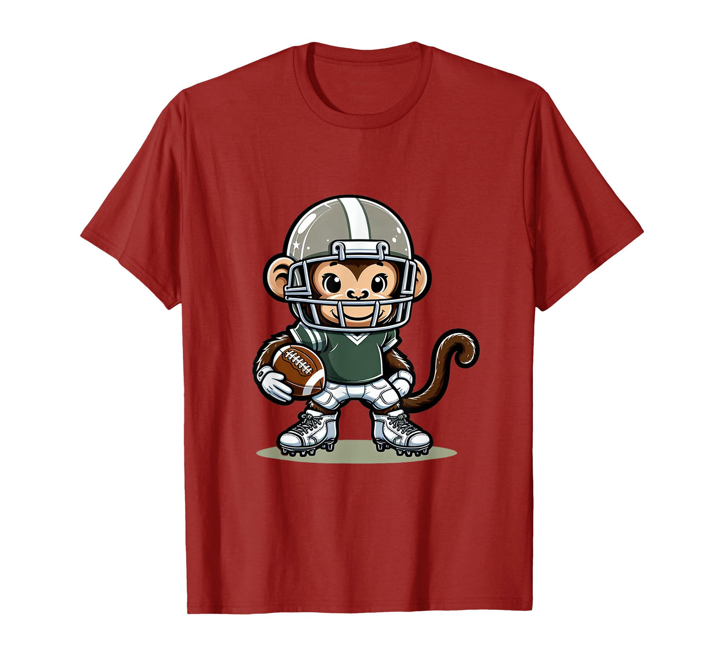 Cute American Football Player Monkey T-Shirt