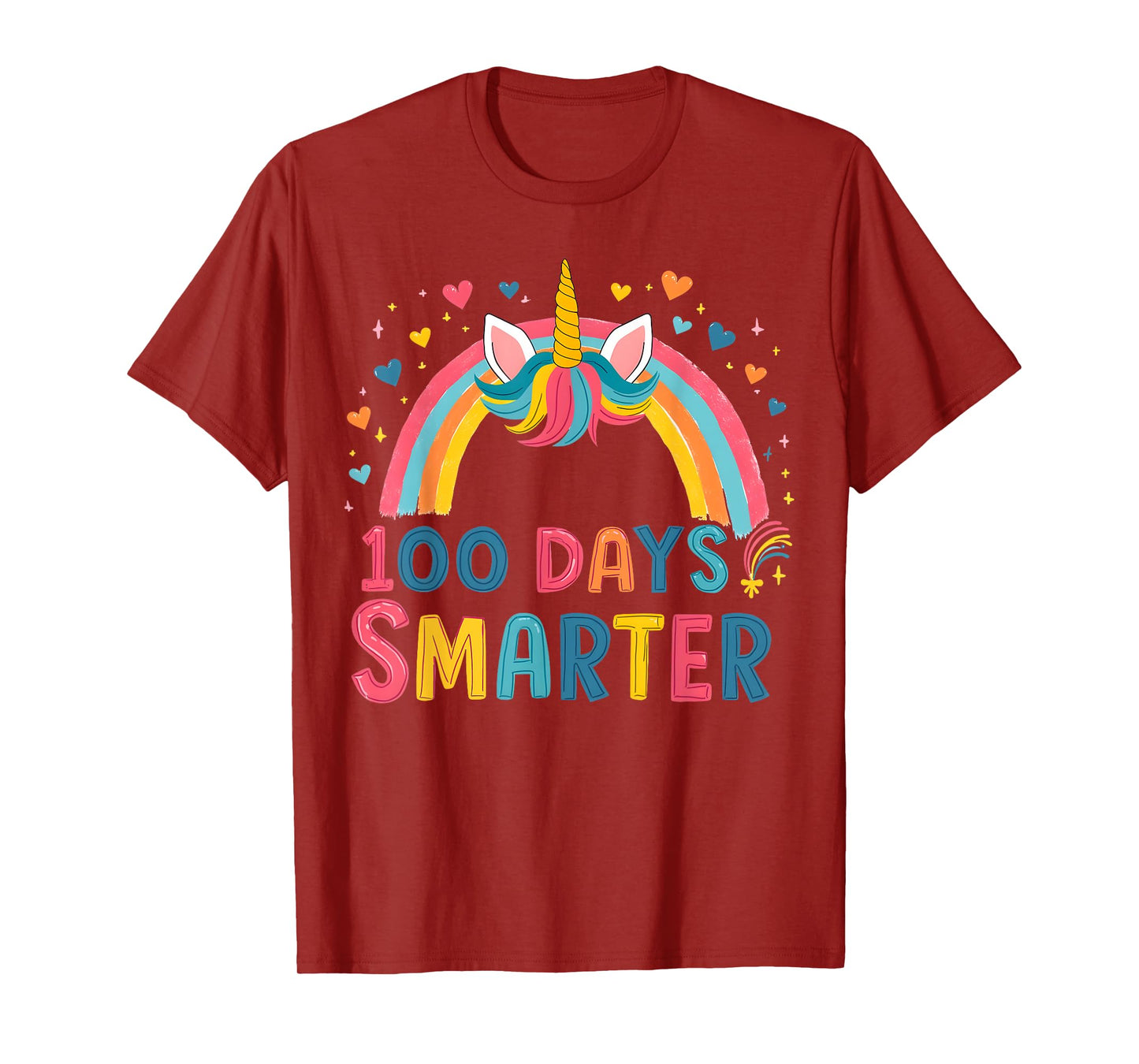 100 Days of School Smarter Unicorn Kids T-Shirt