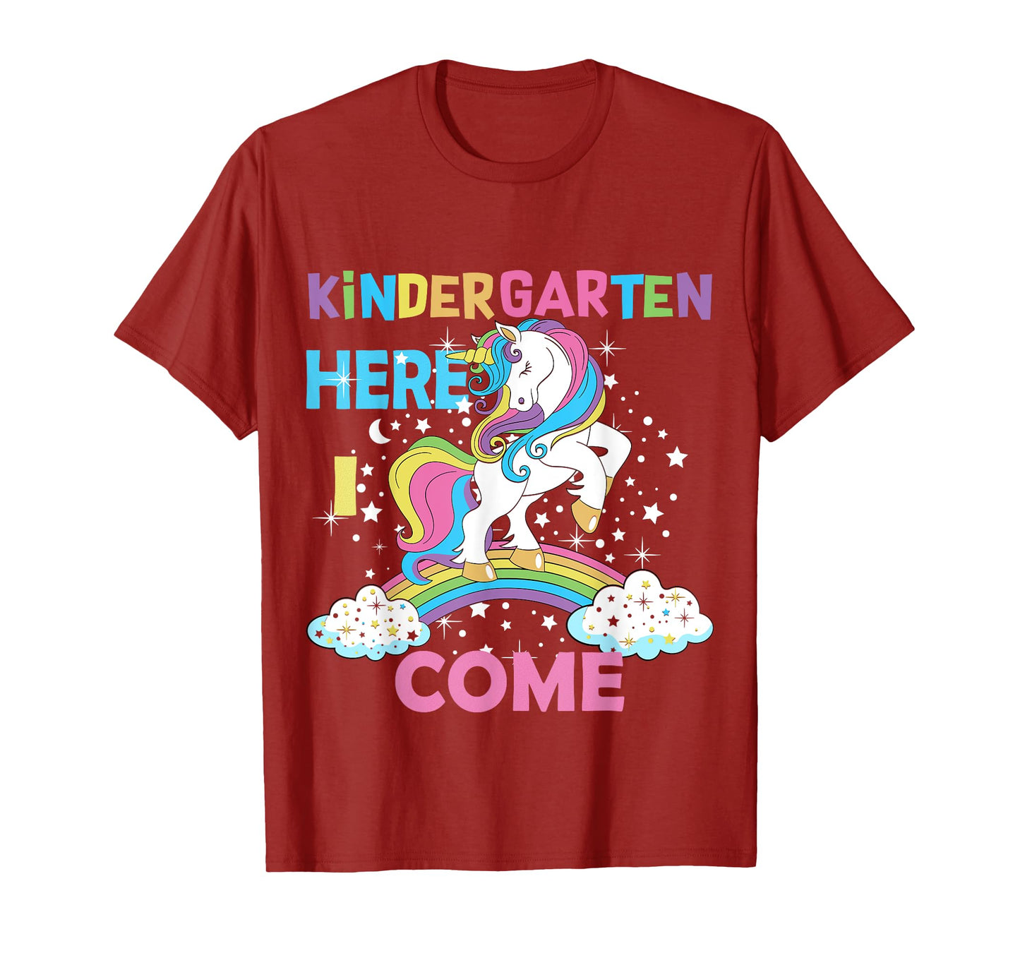 Unicorn Kindergarten Here I come School Kindergarten Girl T-Shirt