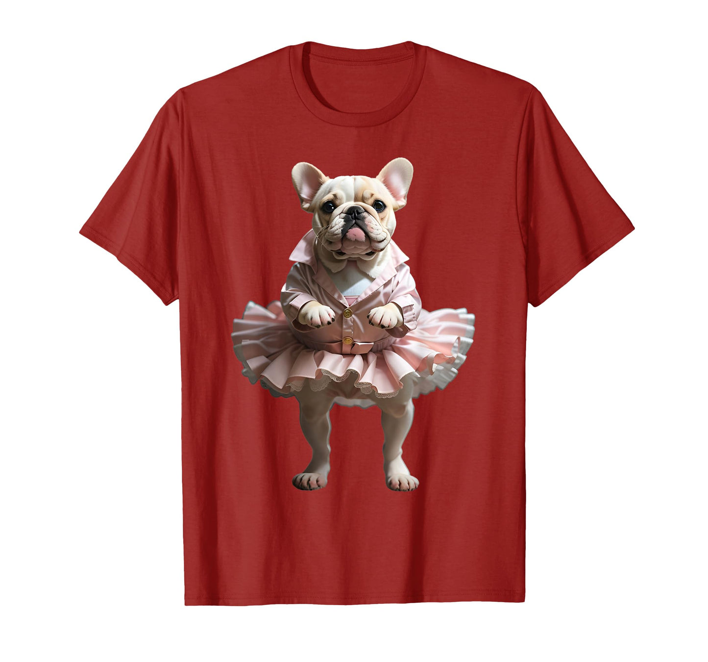 French Bulldog Ballet Funny Dog Owner Pet Tutu Graphic T-Shirt for Men Women Kids