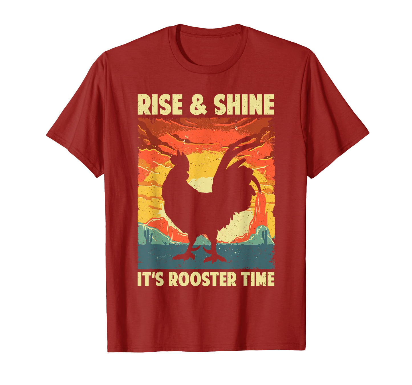 Funny Chicken Rooster Design For Men Women Rooster Lover T-Shirt