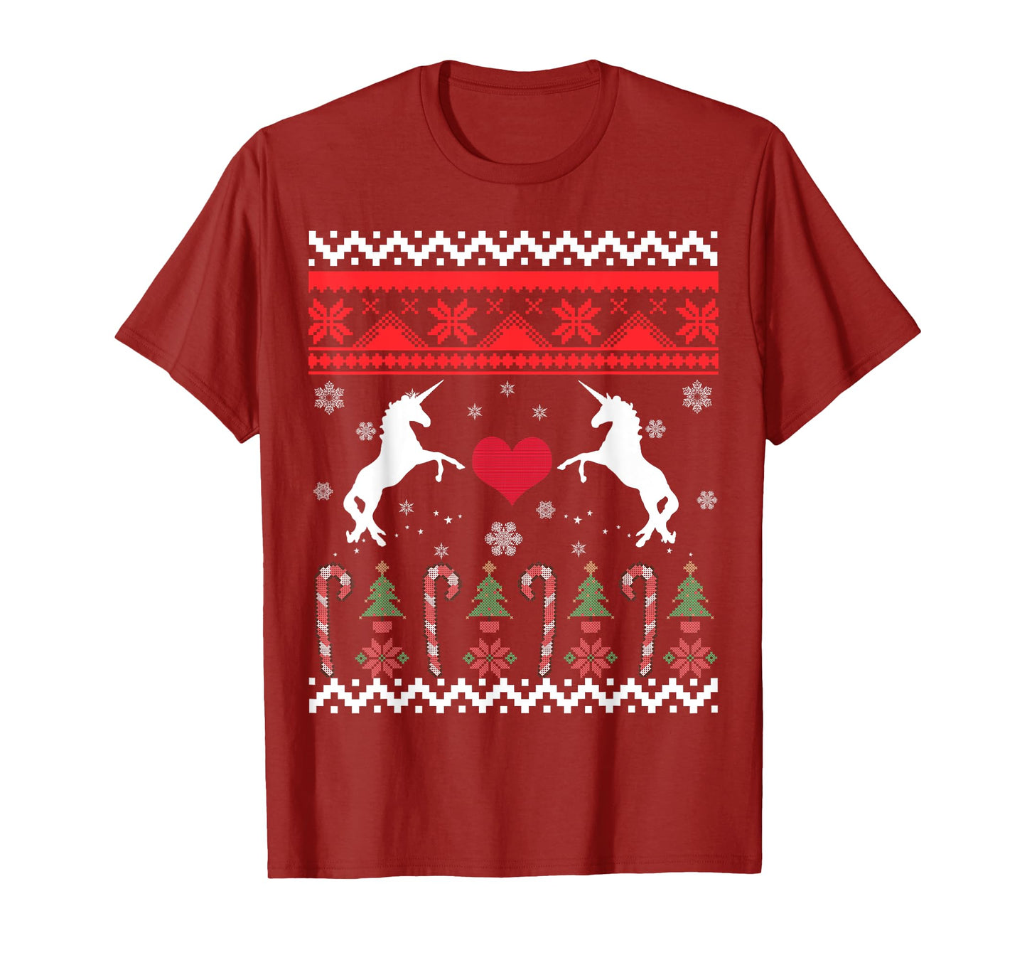 Unicorn Ugly Christmas Sweater Party T-Shirt