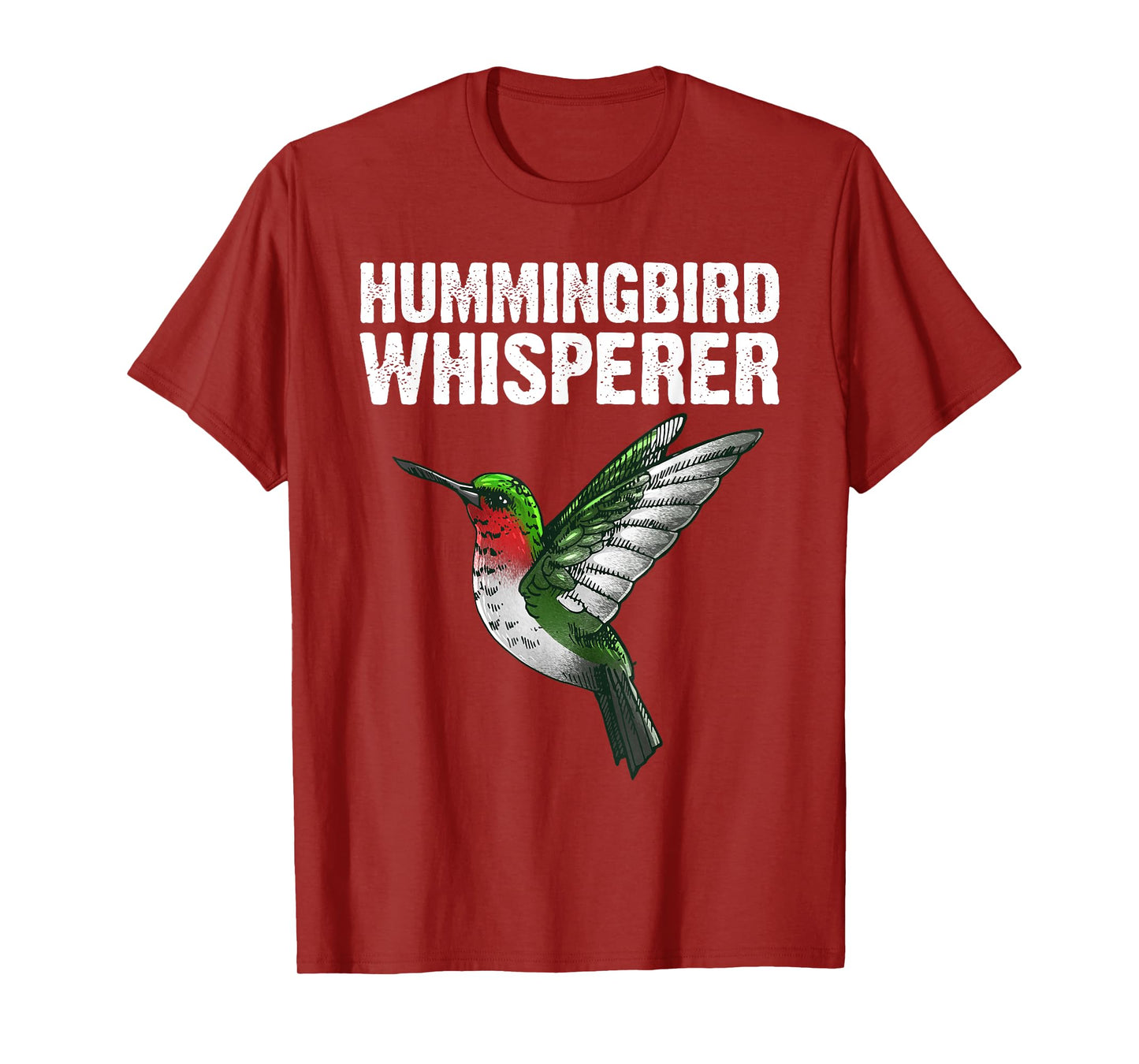 Cute Hummingbird Art For Men Women Bird Watcher Bird Lover T-Shirt