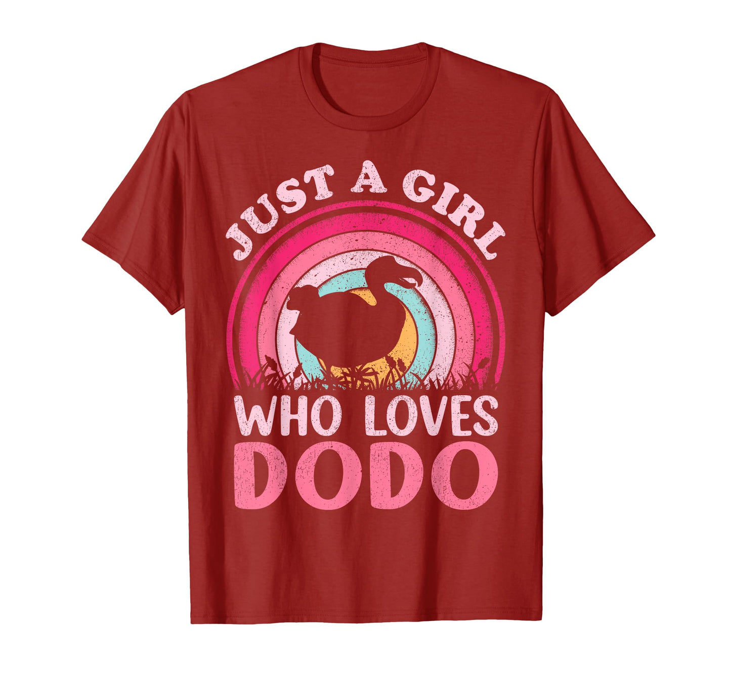 Dodo Bird Vintage Retro Just A Girl Who Loves Dodo T-Shirt