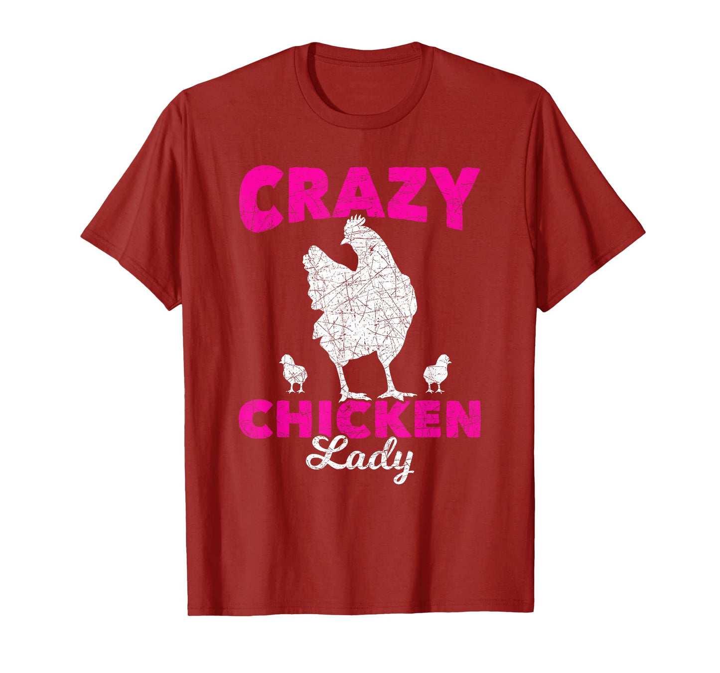 Crazy Chicken Lady Chicken T-Shirt