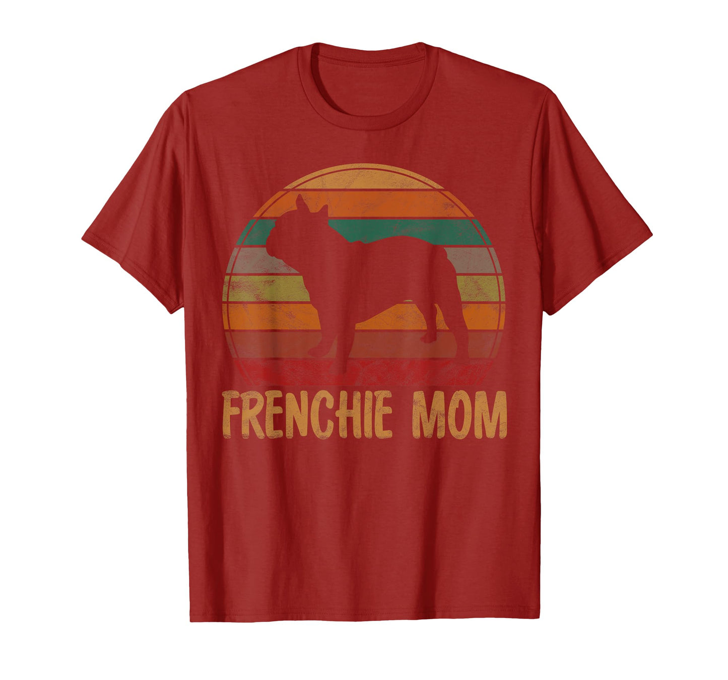 Retro French Bulldog Mom Gift Dog Mother Pet Frenchie Mama T-Shirt
