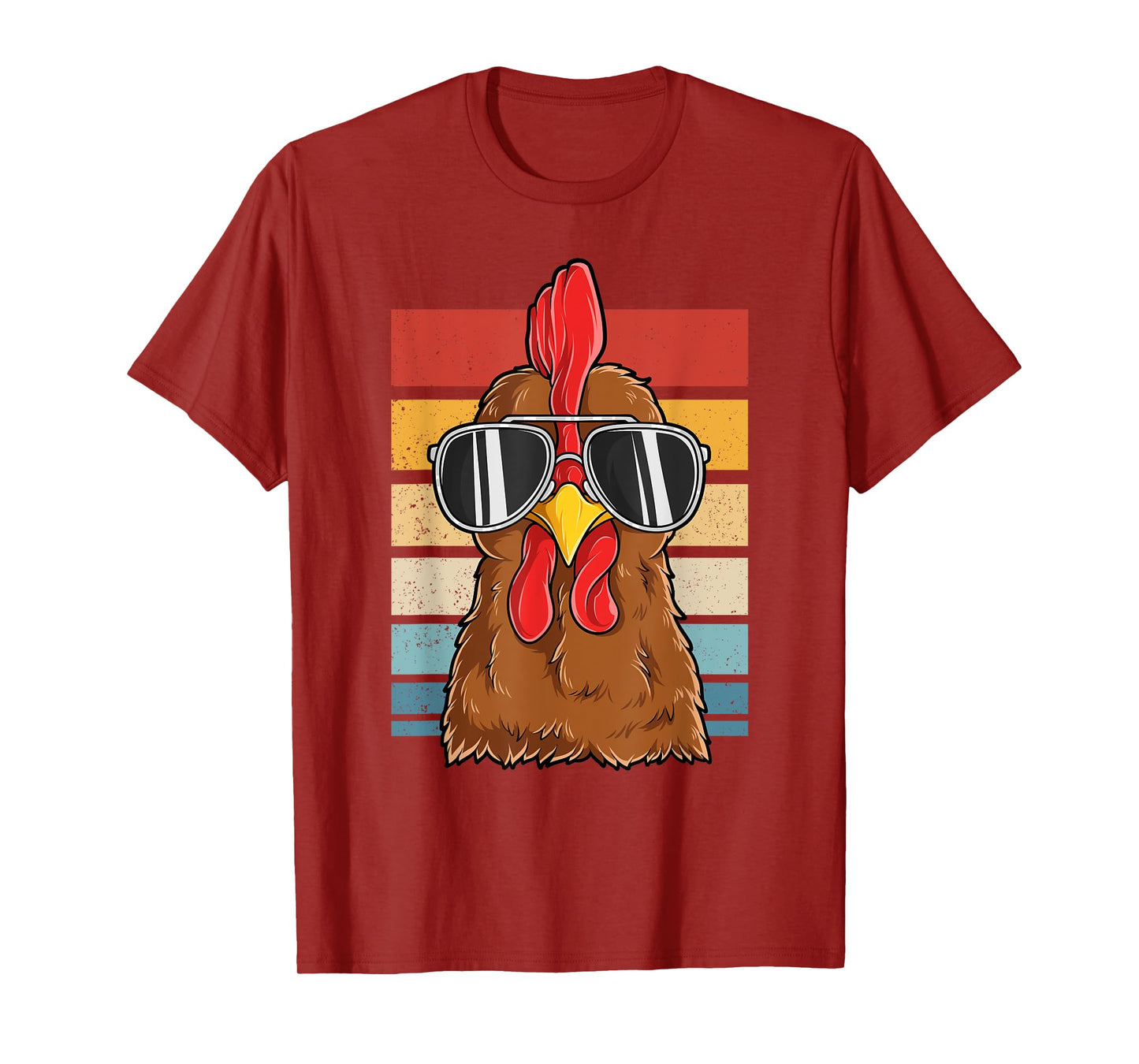 Cool Rooster Chicken Wearing Sunglasses Vintage Chicken Hen T-Shirt
