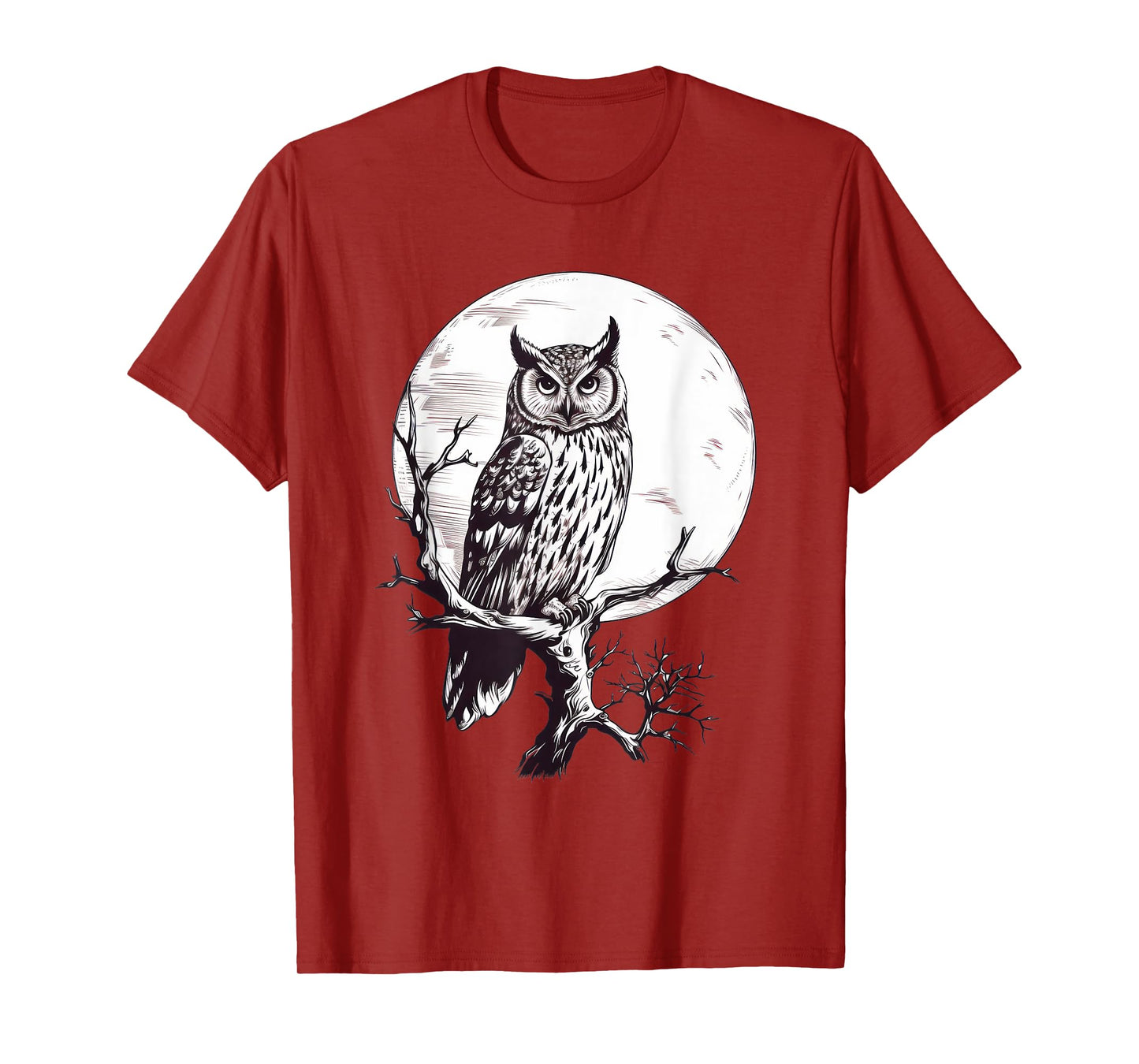 Owl Moon Graphic Women Men Girls Boys T-Shirt