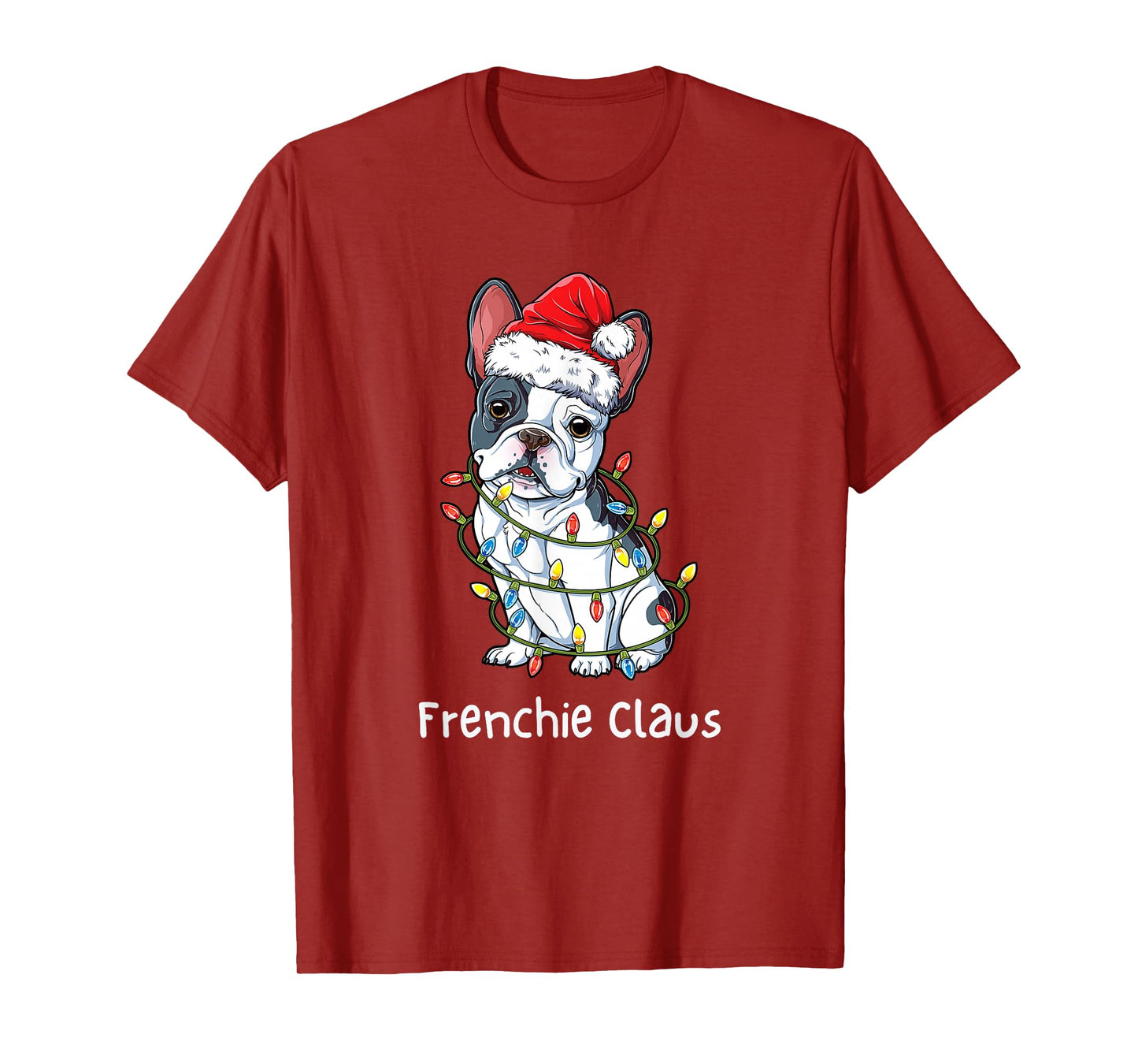 Santa French Bulldog Xmas Pajamas Funny Frenchie Christmas T-Shirt