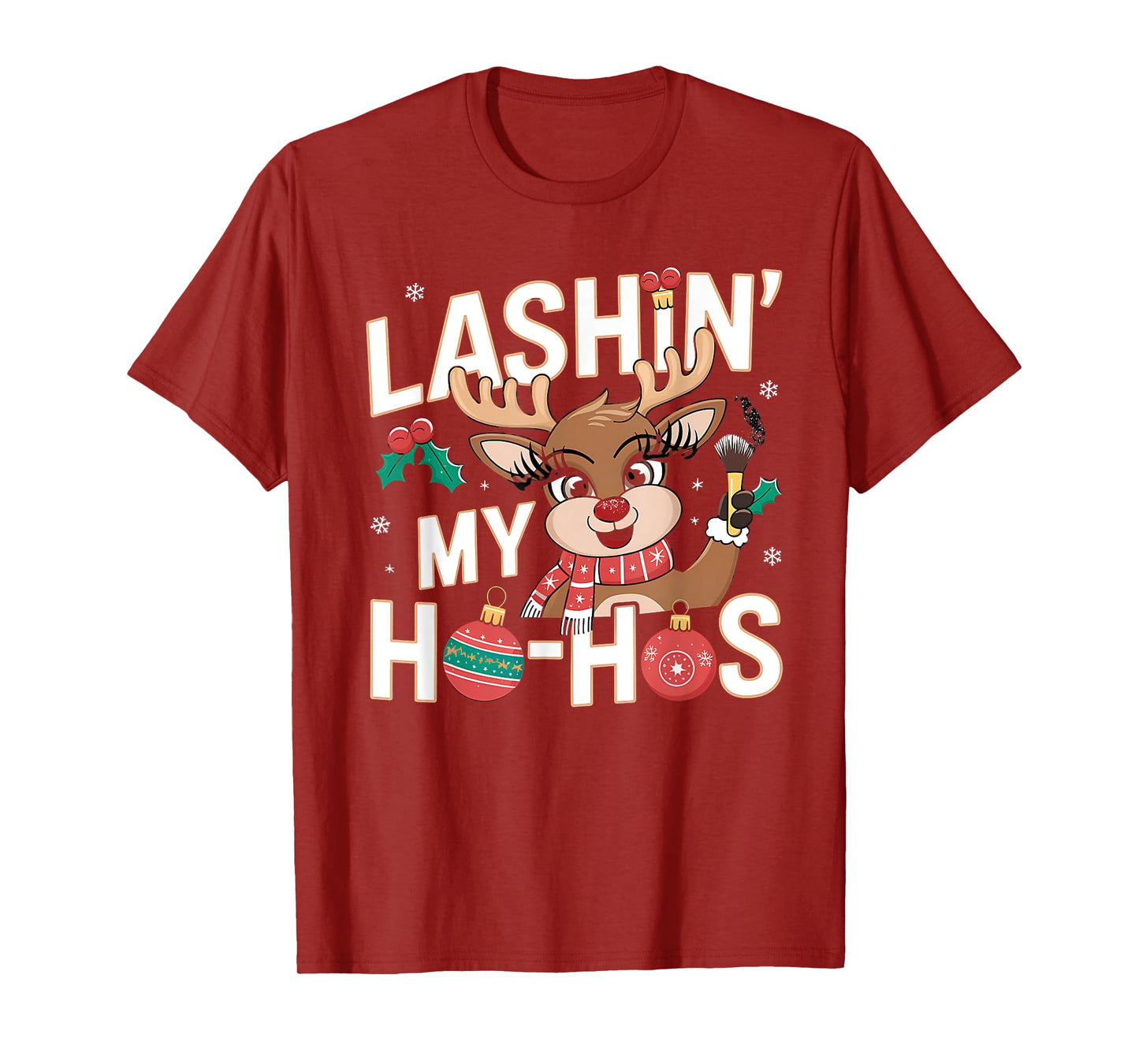 Xmas Cosmetics Lash Artist Lash Tech For Women Girls T-Shirt
