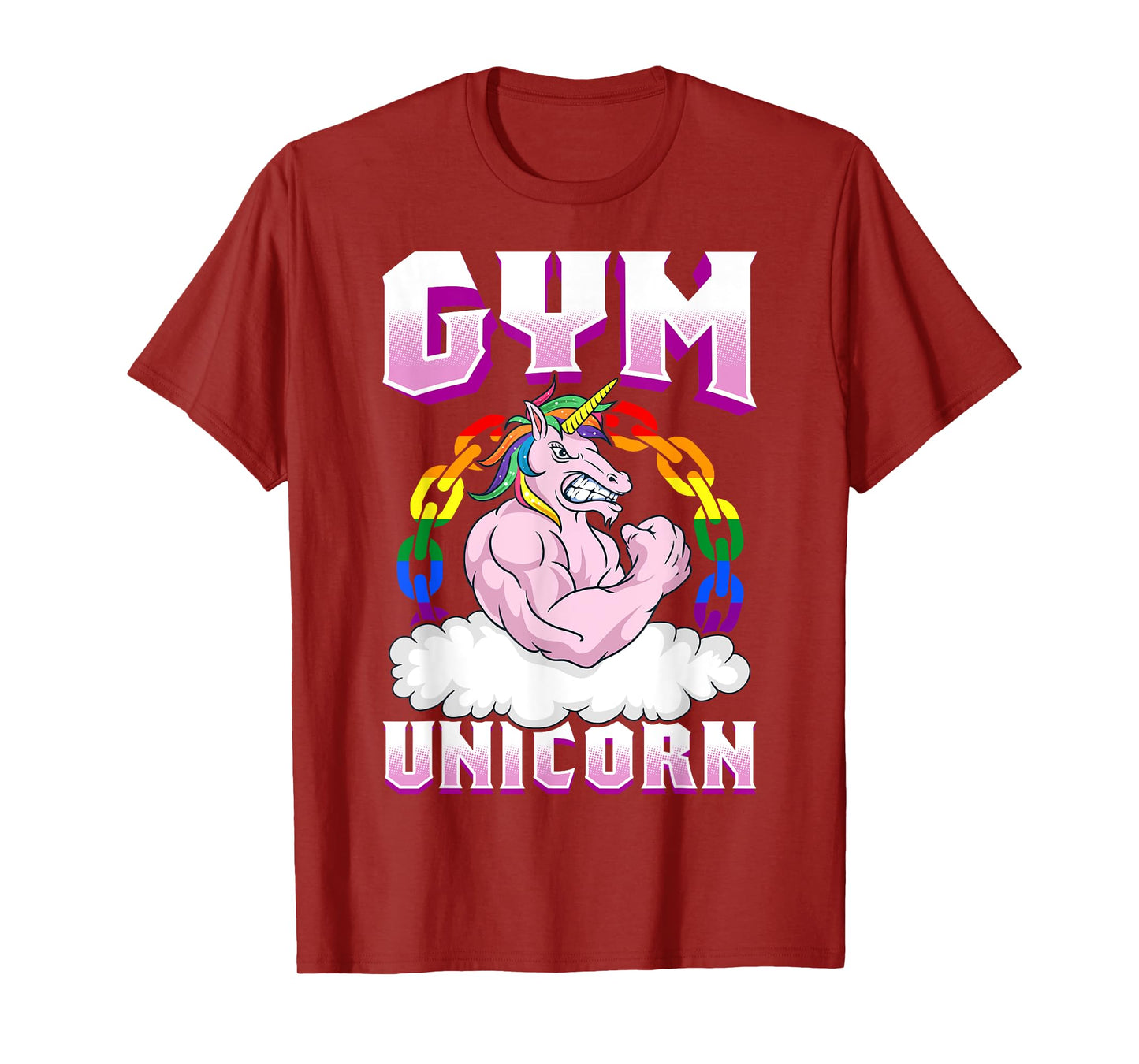 Gay Muscle Shirt Unicorn Funny Shirt Gay Gym Shirt Workout T-Shirt