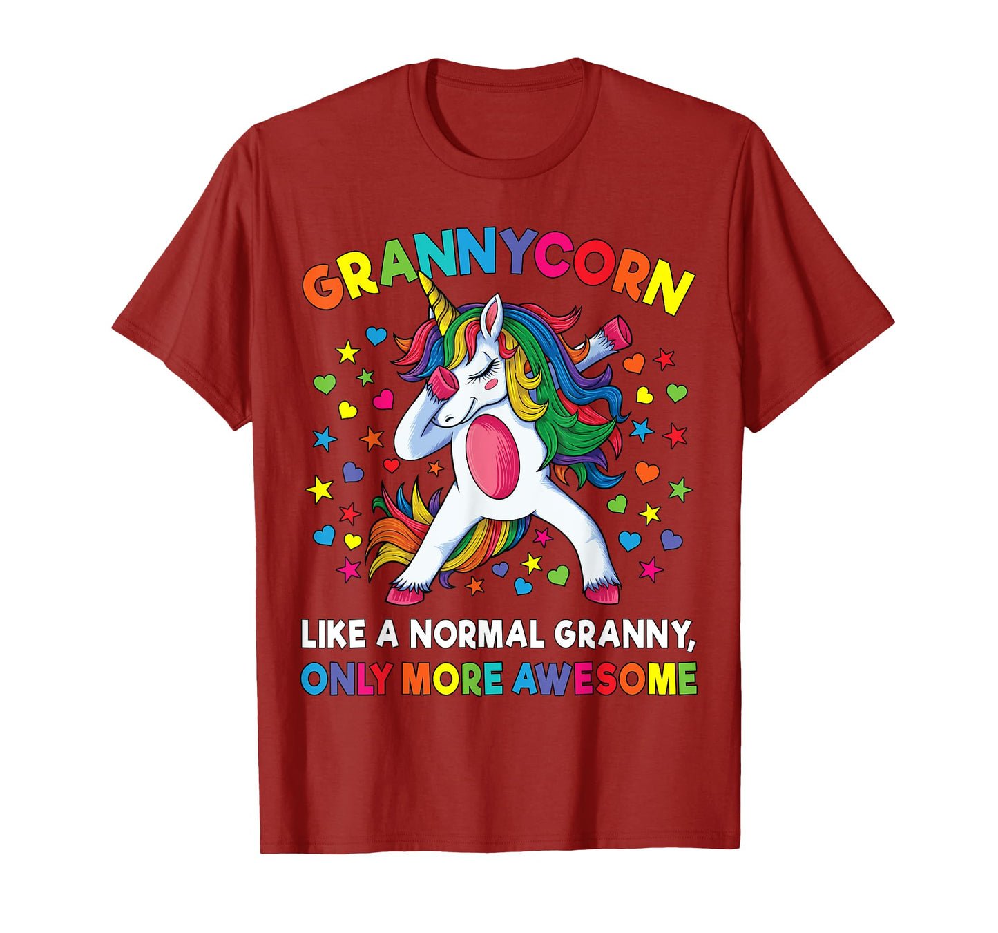 Grannycorn Like A Grandma Only Awesome Dabbing Unicorn T-Shirt