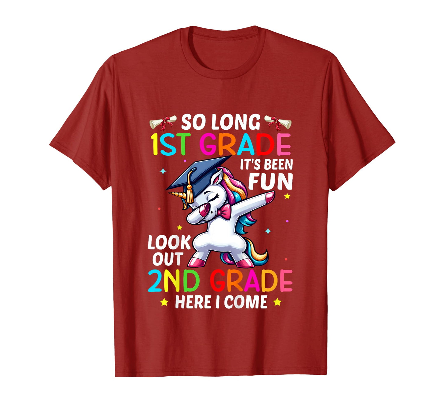 Kids So Long 1st Grade Graduation 2nd Grade Here I Come 2024 T-Shirt