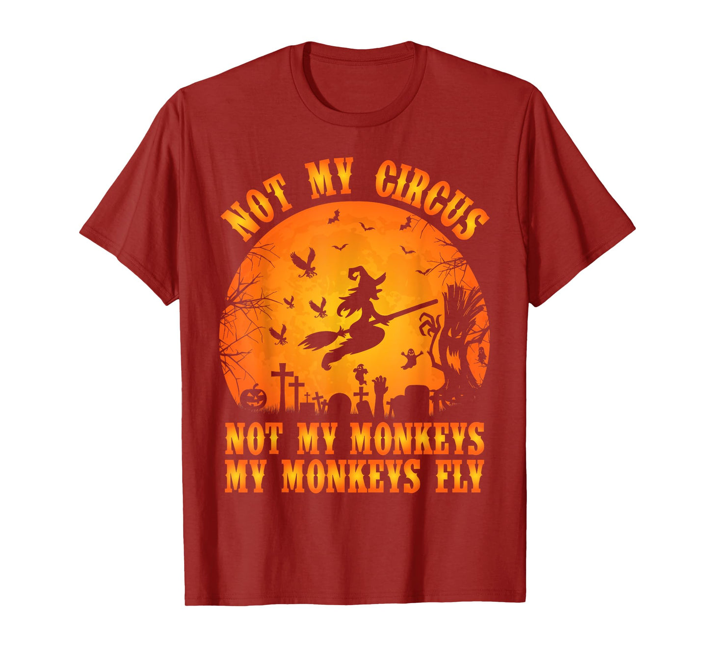 Vintage Retro Not My Circus Not My Monkeys My Monkeys Fly T-Shirt