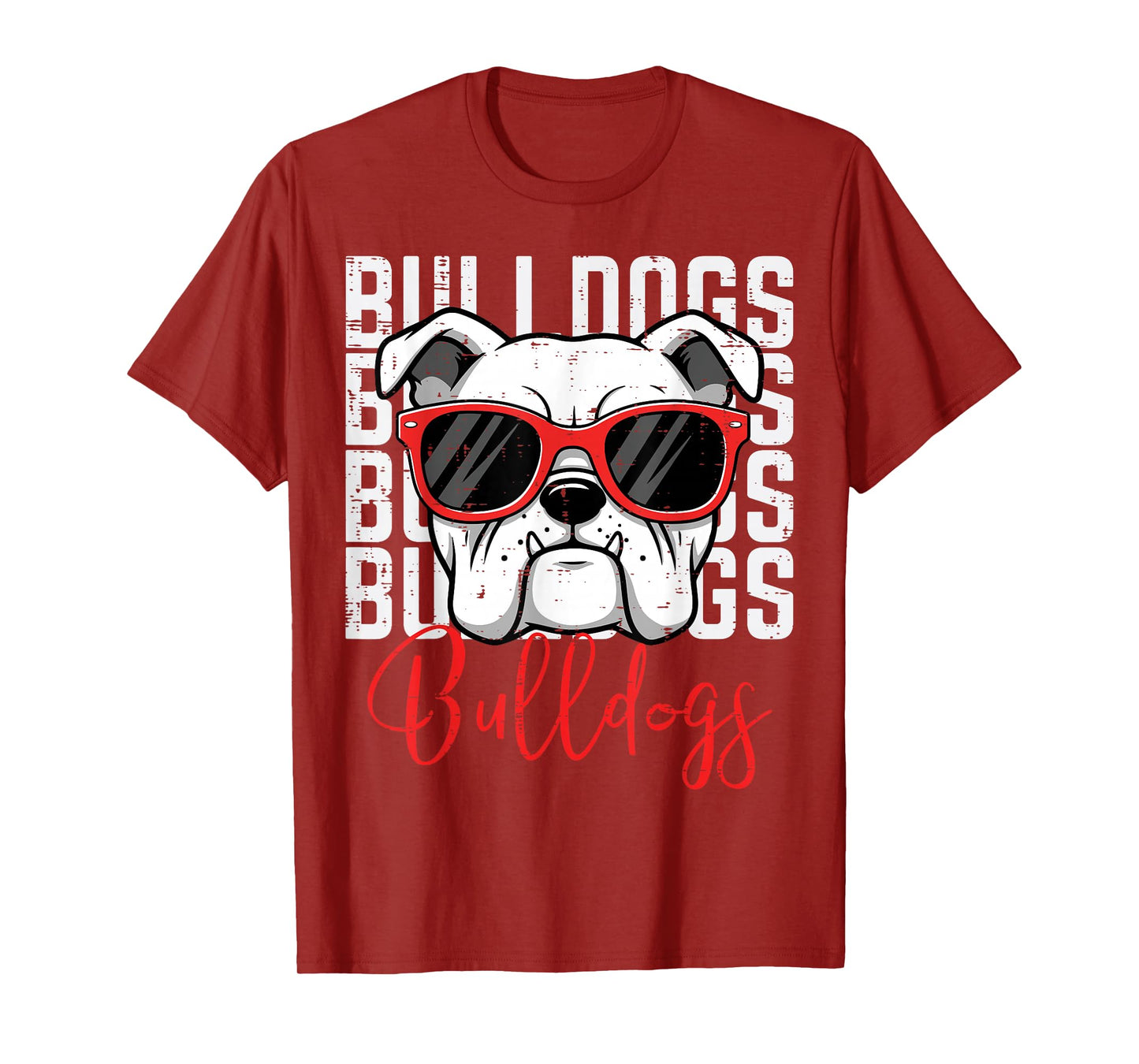 Bulldog Men Women Boys Girls Youth Kids Teen T-Shirt