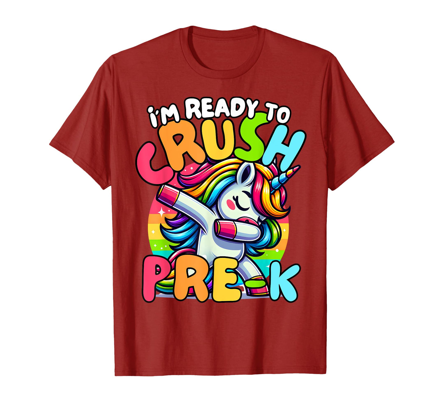 I'm Ready To Crush Pre-K Unicorn First Day of Preschool Kids T-Shirt