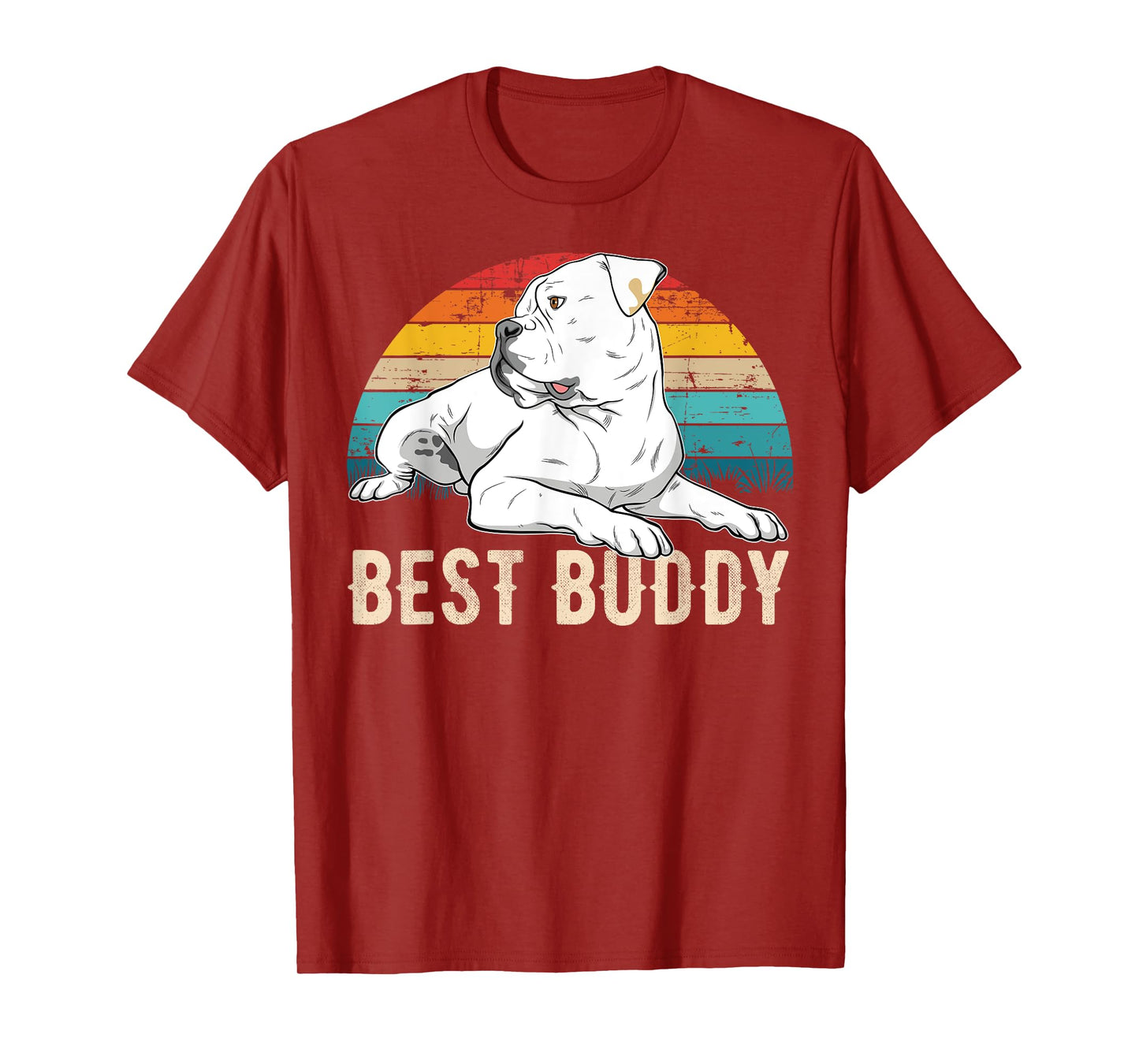 American Bulldog Old Southern White Bulldog Men Women Girls Kids T-Shirt