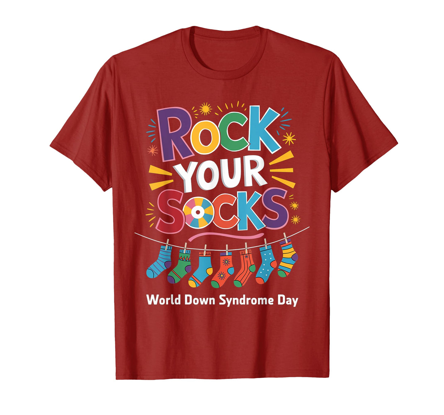 Rock Your Socks World Down Syndrome Awareness Day WDSD Kids T-Shirt