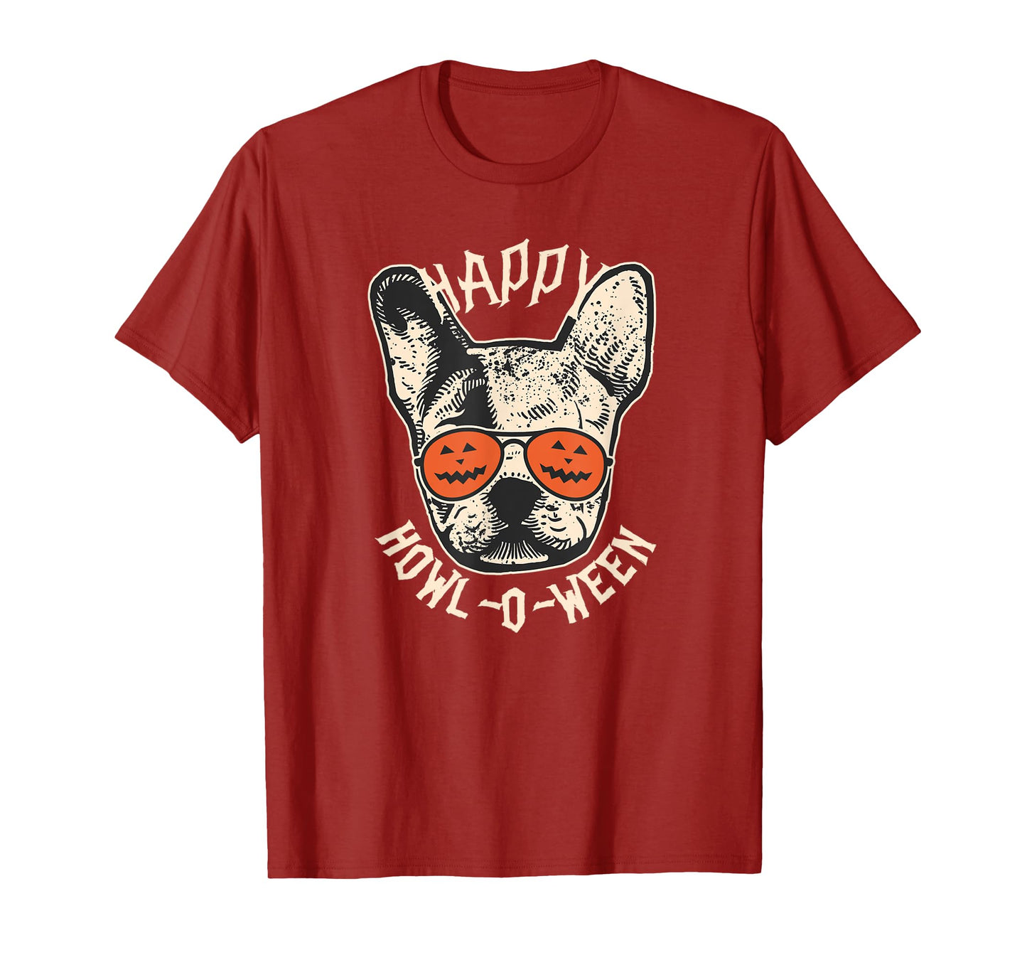 Happy Howl-o-ween Frenchie | French Bulldog Halloween T-Shirt
