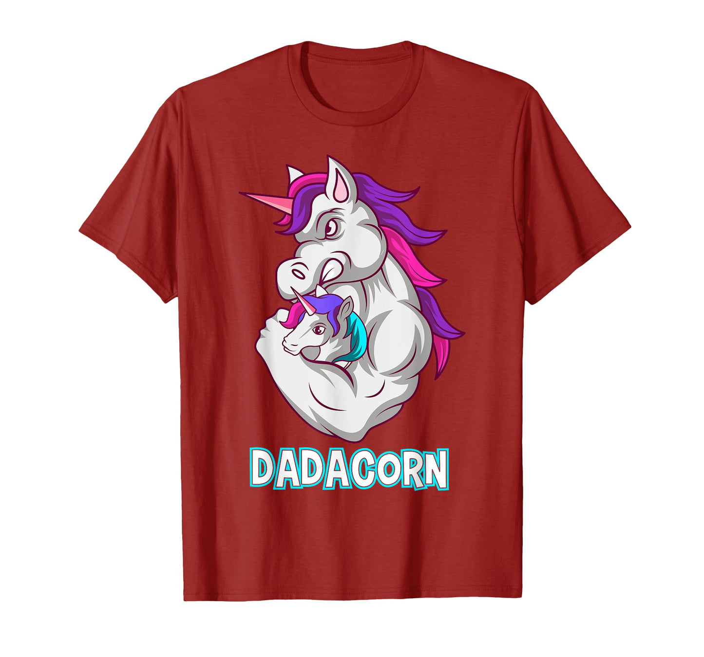 Dadacorn Unicorn Fitness Dad Baby T-Shirt